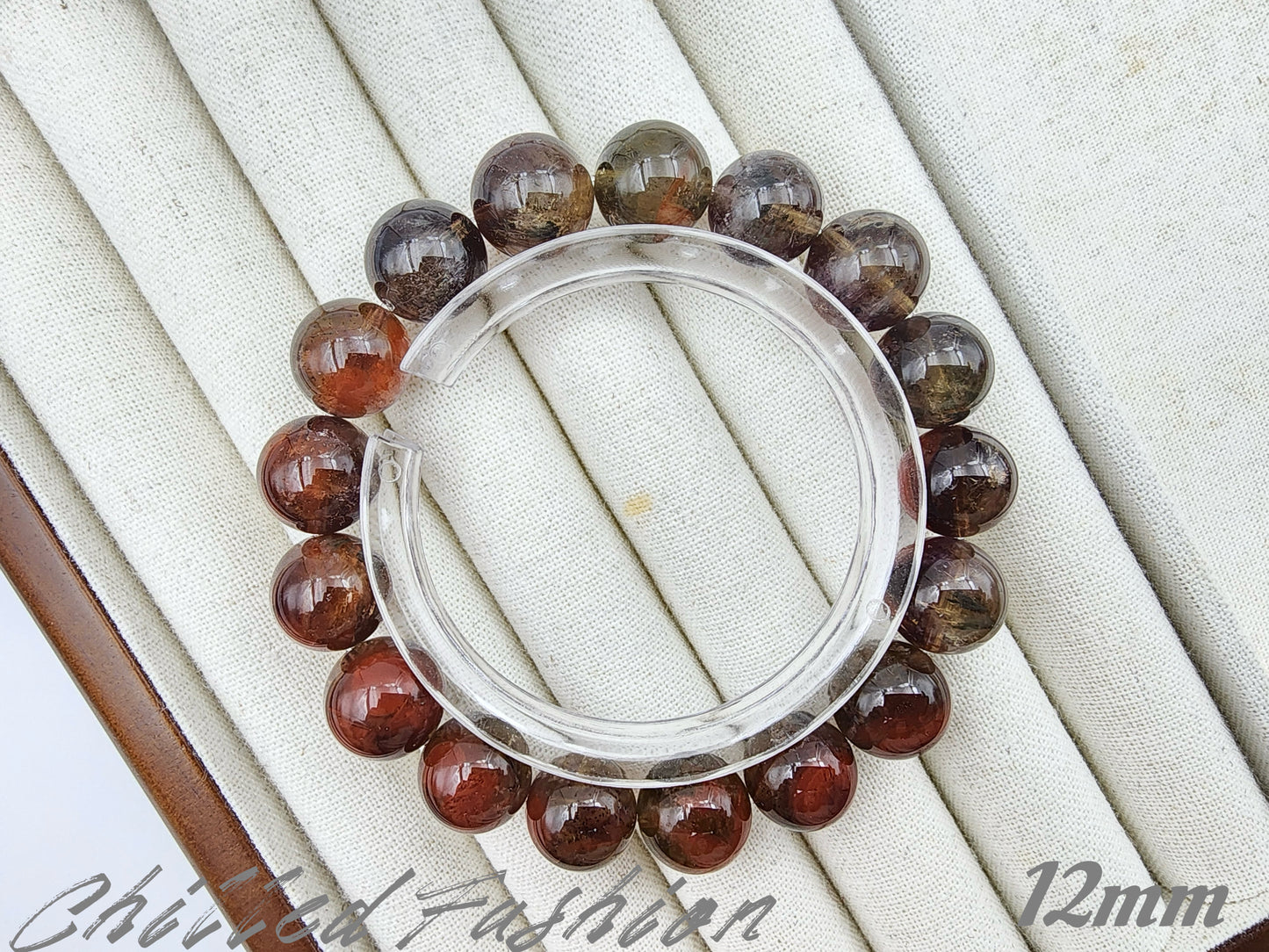 [Bracelet] Thorned Rose Auralite 23 Bracelet – Red and Black Statement Crystal Jewelry