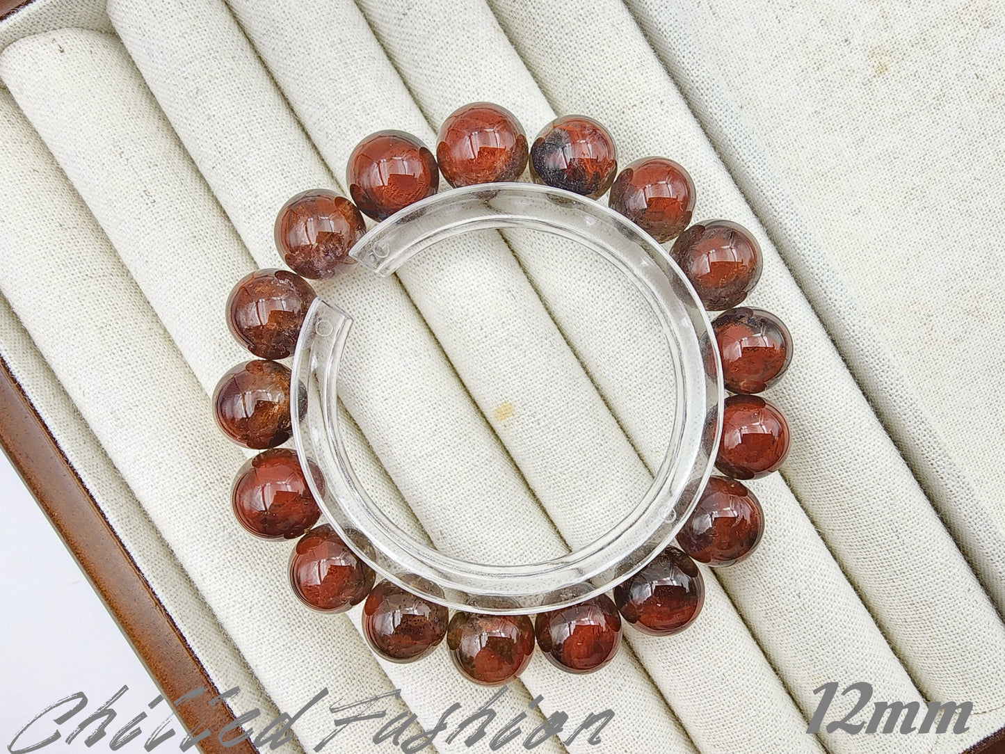 [Bracelet] Thorned Rose Auralite 23 Bracelet – Red and Black Statement Crystal Jewelry