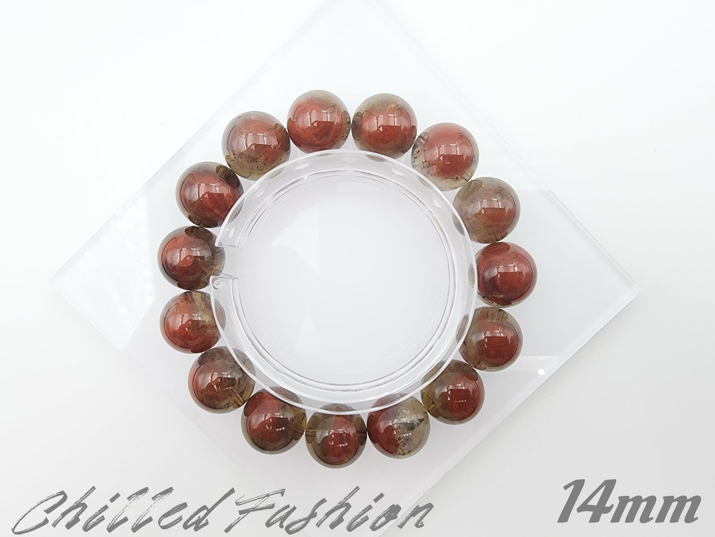 [Bracelet] Thorned Rose Auralite 23 Bracelet – Red and Black Statement Crystal Jewelry