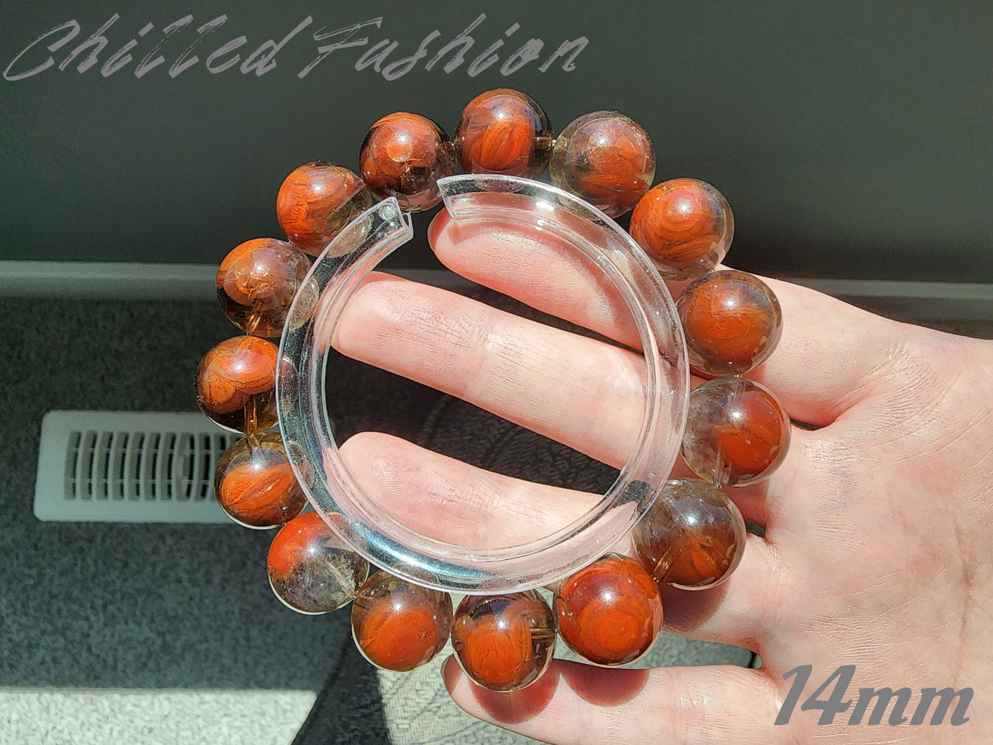 [Bracelet] Thorned Rose Auralite 23 Bracelet – Red and Black Statement Crystal Jewelry