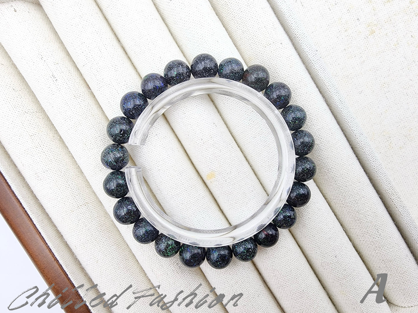 [Bracelet] 8mm Black Opal Bracelet