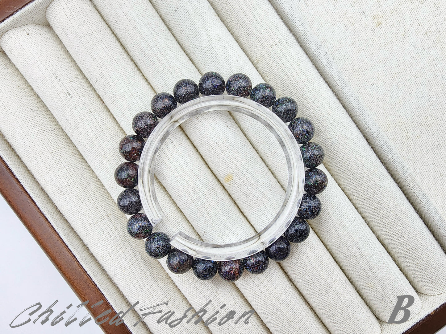 [Bracelet] 8mm Black Opal Bracelet
