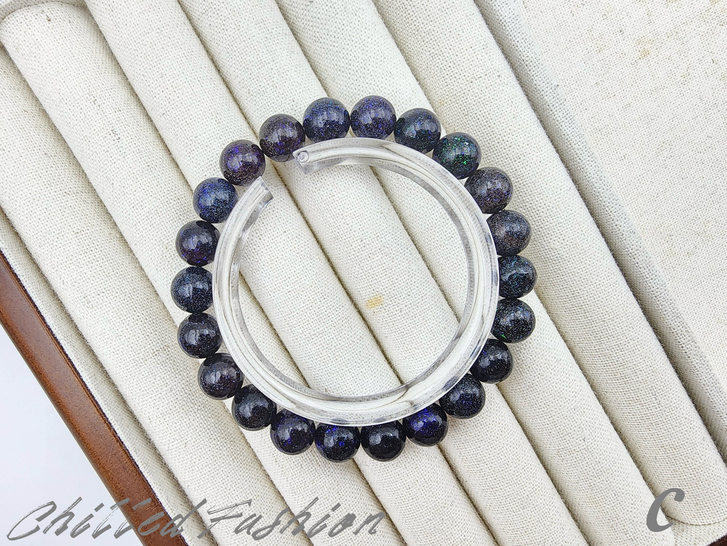 [Bracelet] 8mm Black Opal Bracelet