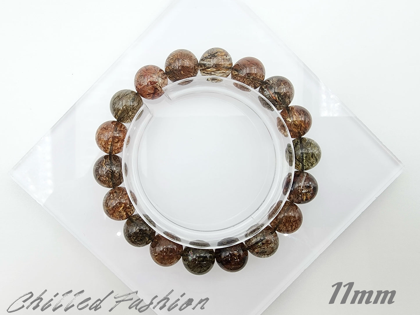 [Bracelet] Black Gold Rutilated Quartz Bracelet