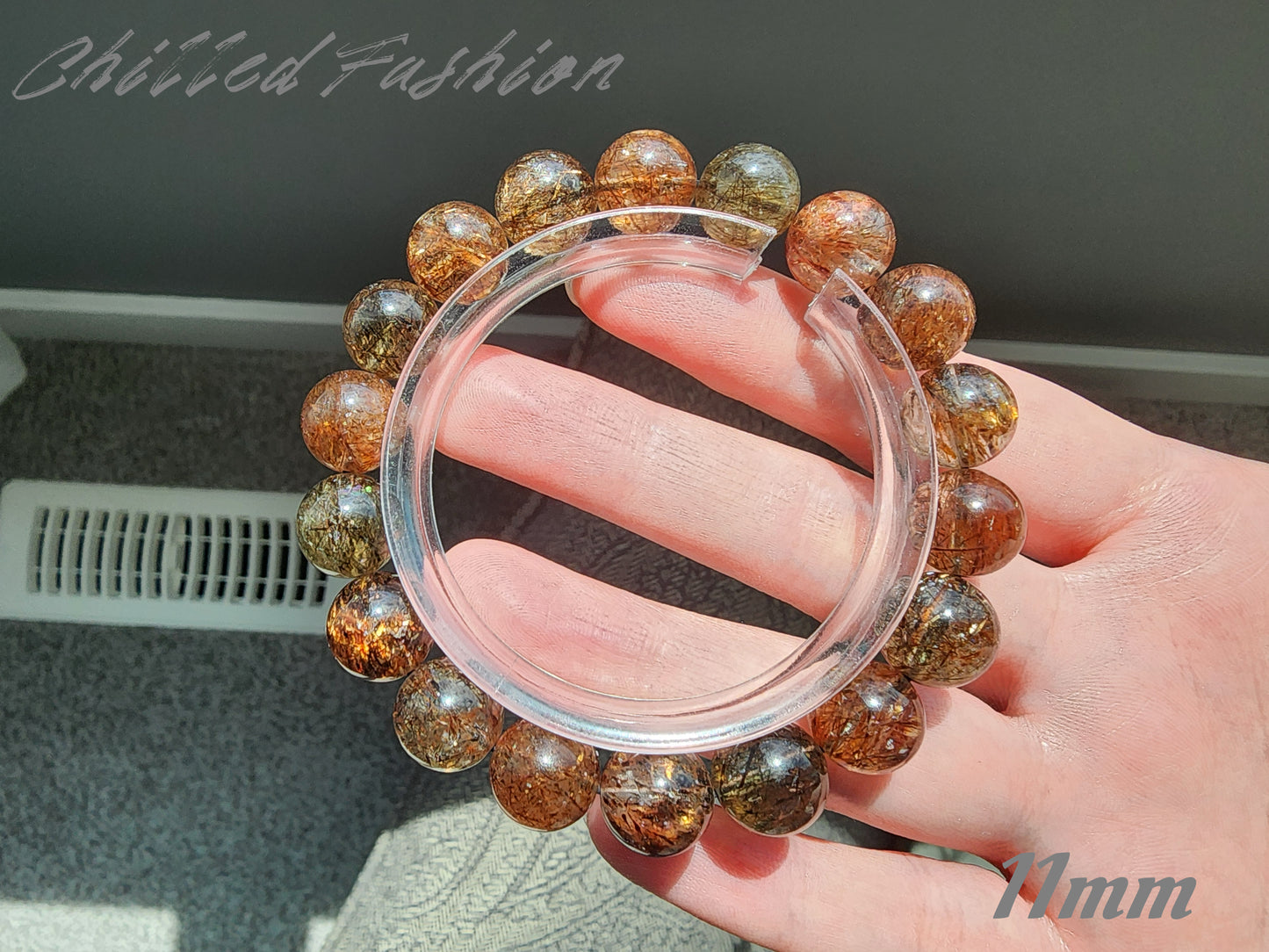 [Bracelet] Black Gold Rutilated Quartz Bracelet