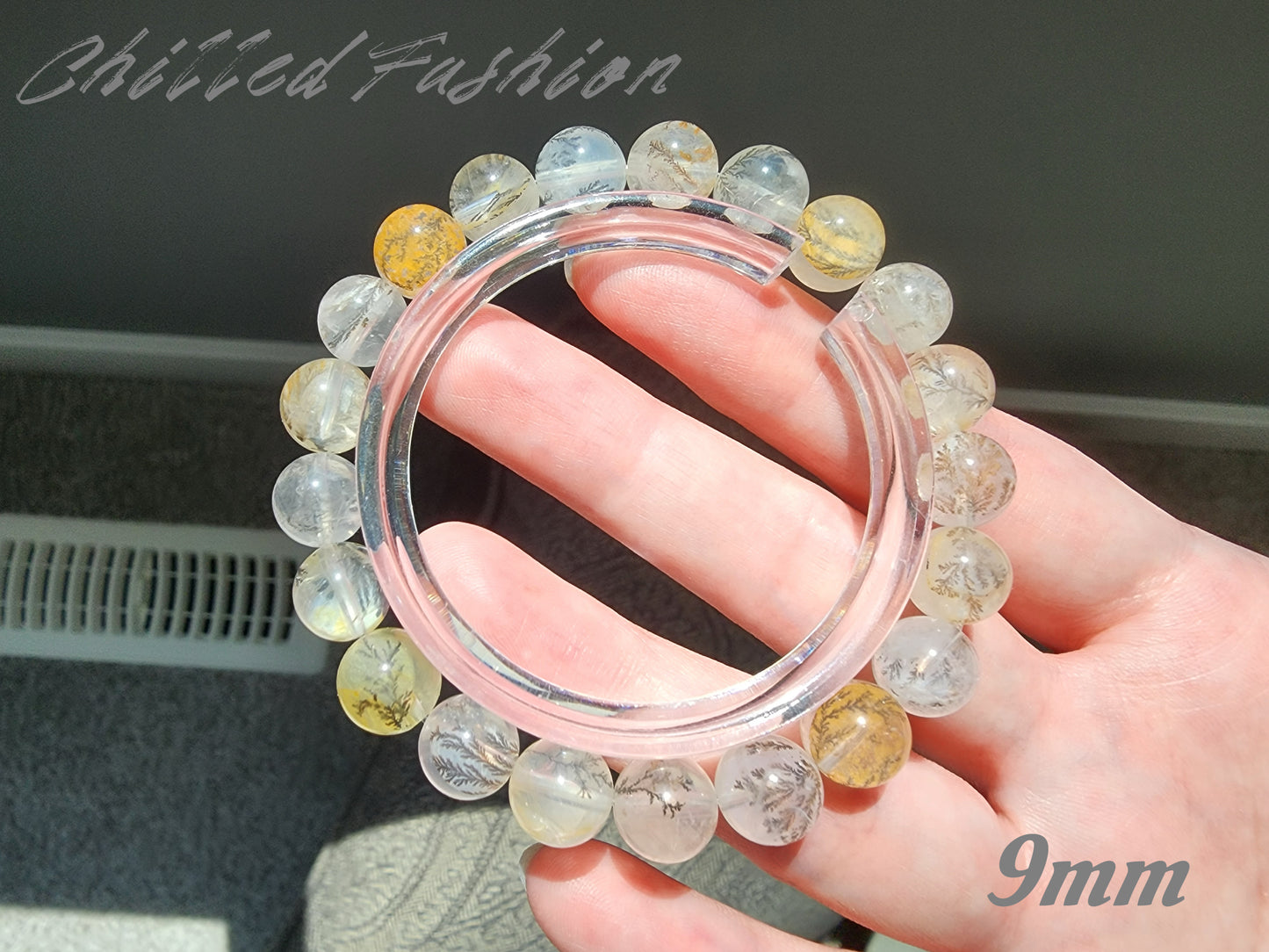 [Bracelet] Natural Dendritic Quartz 小树水晶 Beaded Bracelet - Grow Abundance & Prosperity