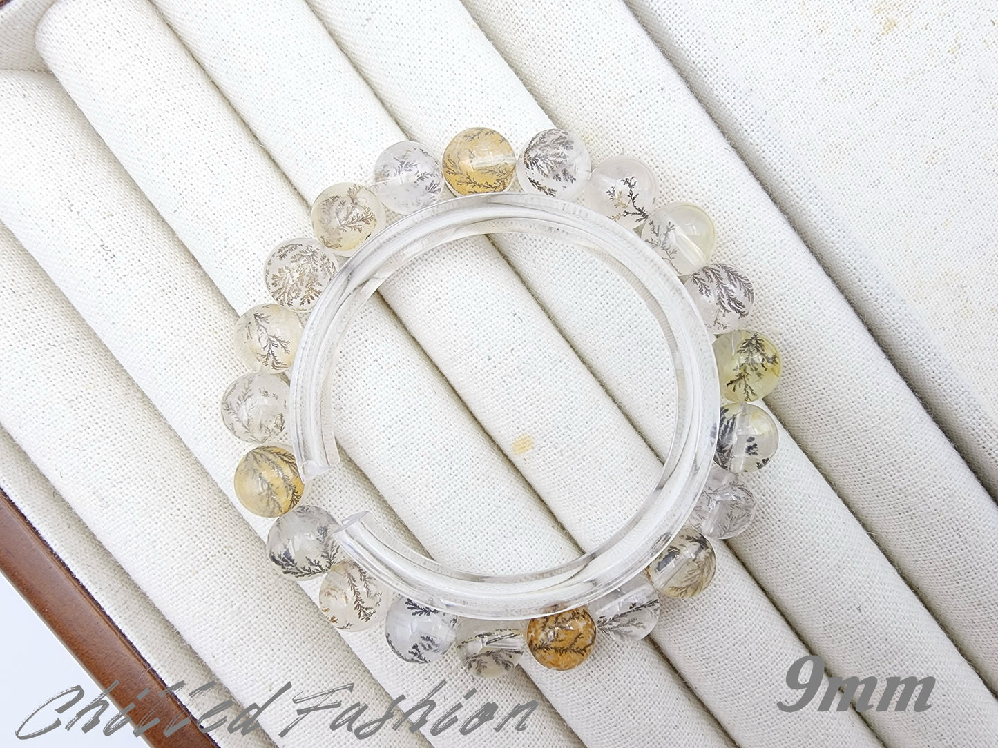 [Bracelet] Natural Dendritic Quartz 小树水晶 Beaded Bracelet - Grow Abundance & Prosperity