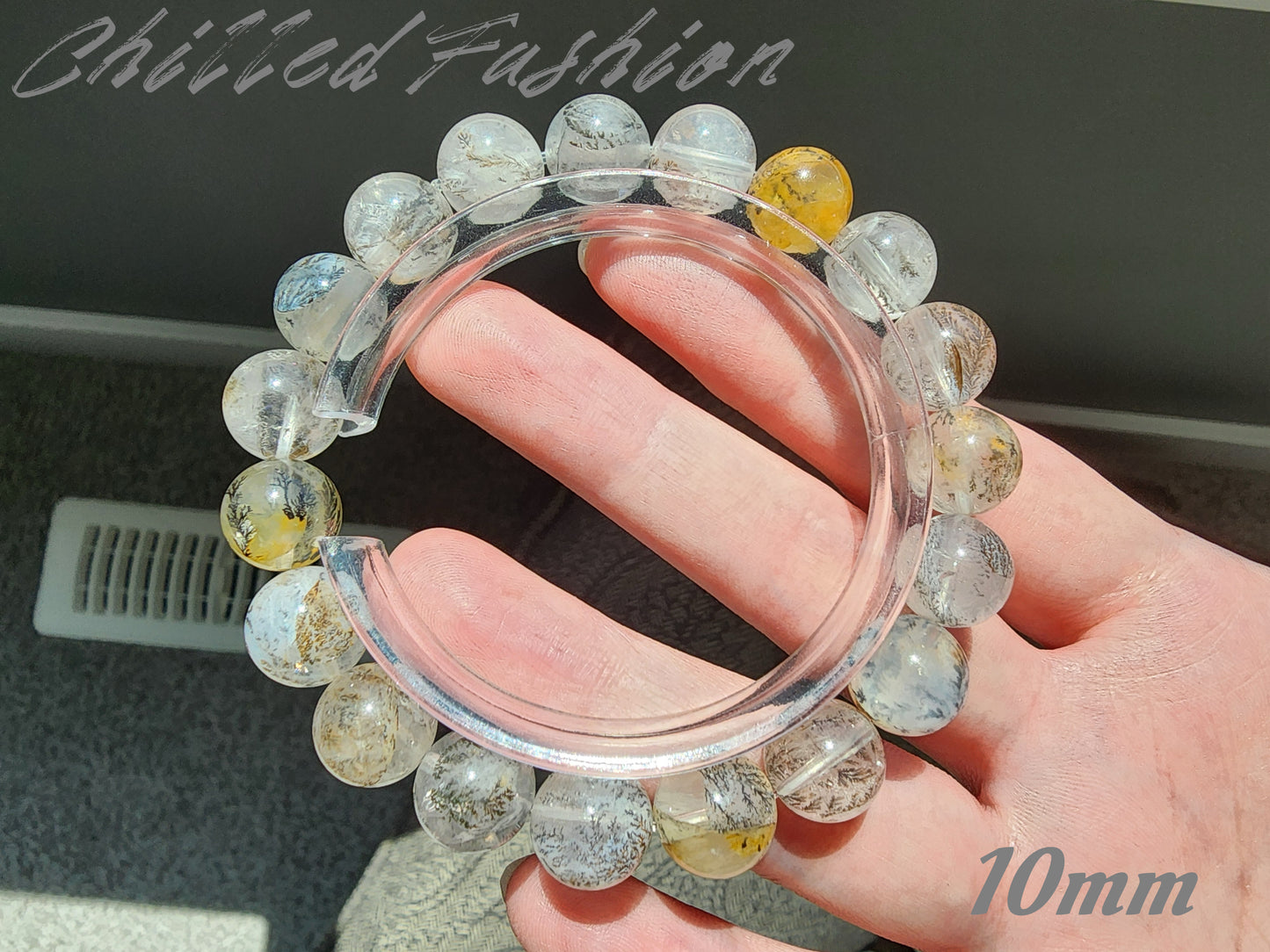 [Bracelet] Natural Dendritic Quartz 小树水晶 Beaded Bracelet - Grow Abundance & Prosperity