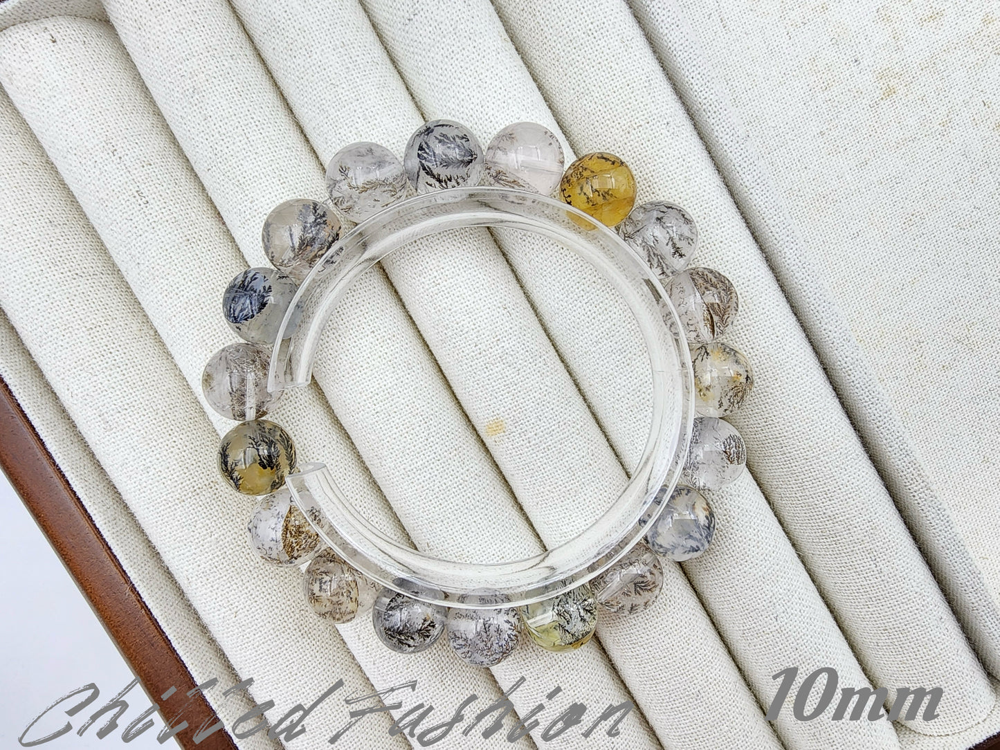 [Bracelet] Natural Dendritic Quartz 小树水晶 Beaded Bracelet - Grow Abundance & Prosperity