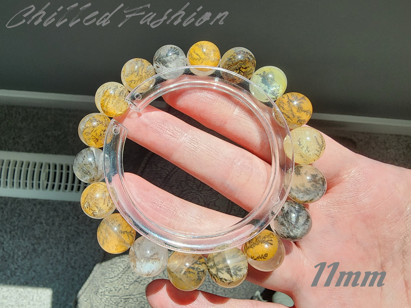 [Bracelet] Natural Dendritic Quartz 小树水晶 Beaded Bracelet - Grow Abundance & Prosperity