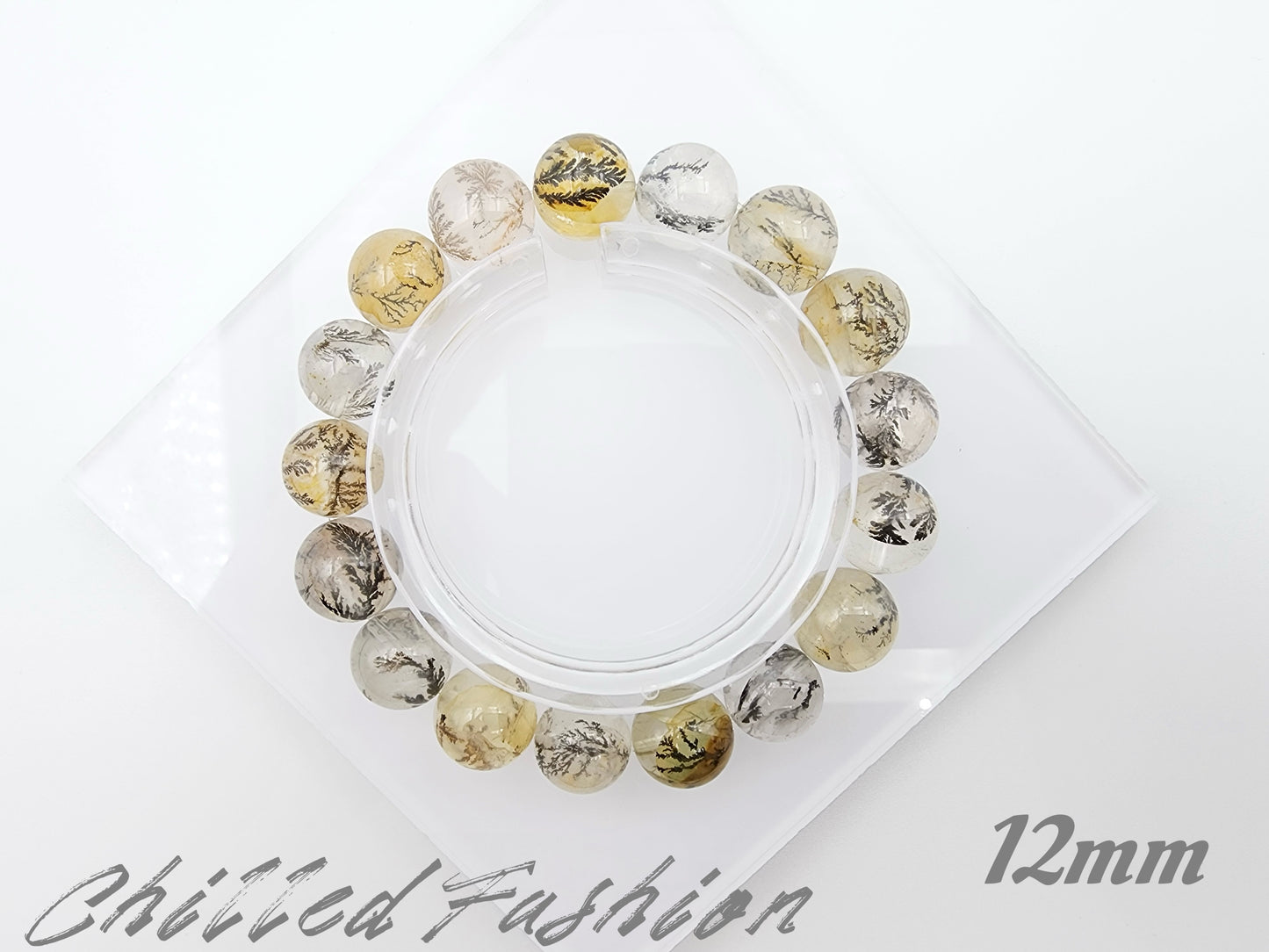 [Bracelet] Natural Dendritic Quartz 小树水晶 Beaded Bracelet - Grow Abundance & Prosperity