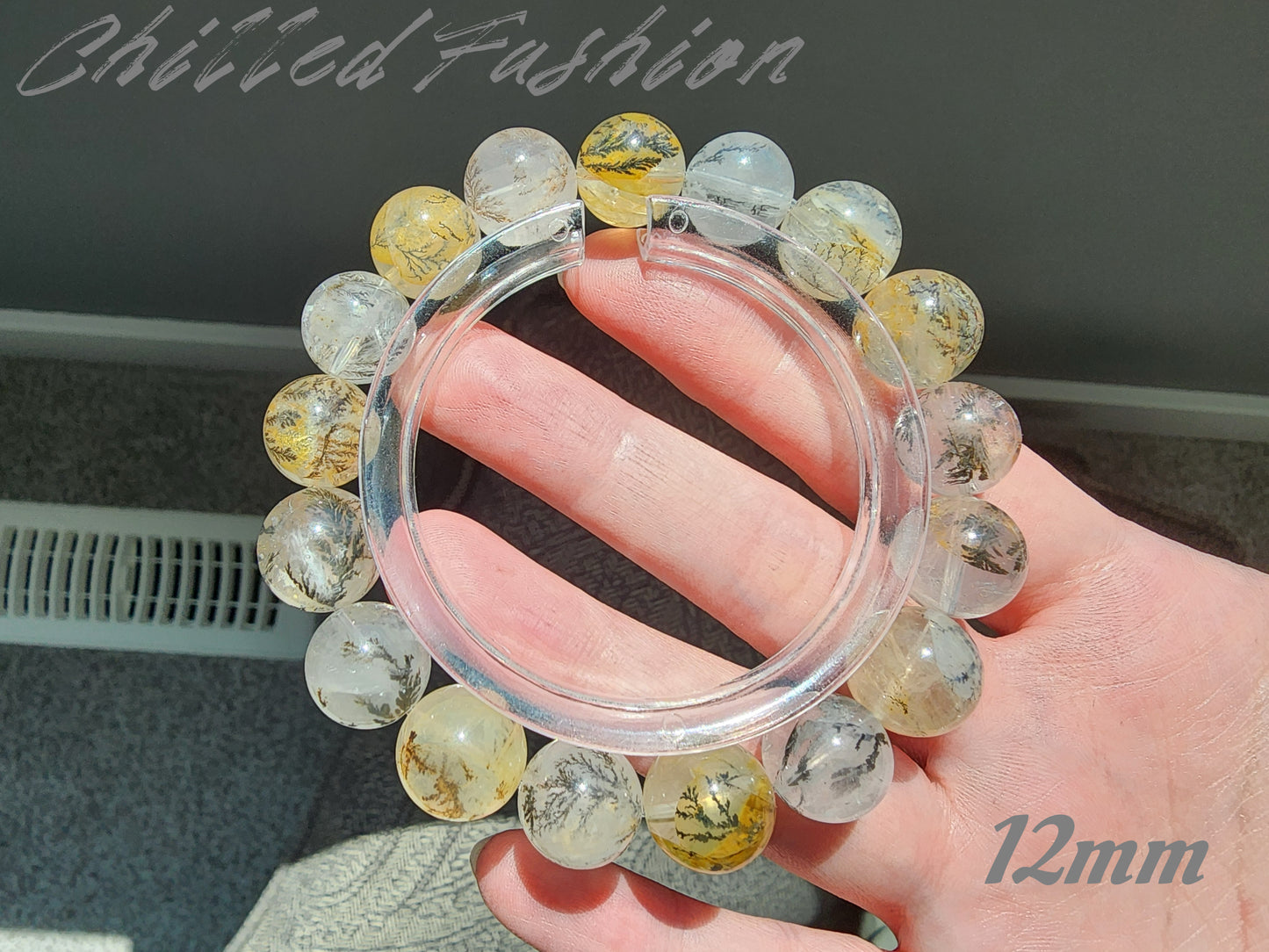 [Bracelet] Natural Dendritic Quartz 小树水晶 Beaded Bracelet - Grow Abundance & Prosperity