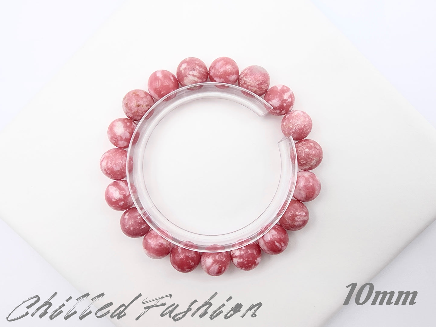 [Bracelet] Natural Thulite Gemstone Bracelet