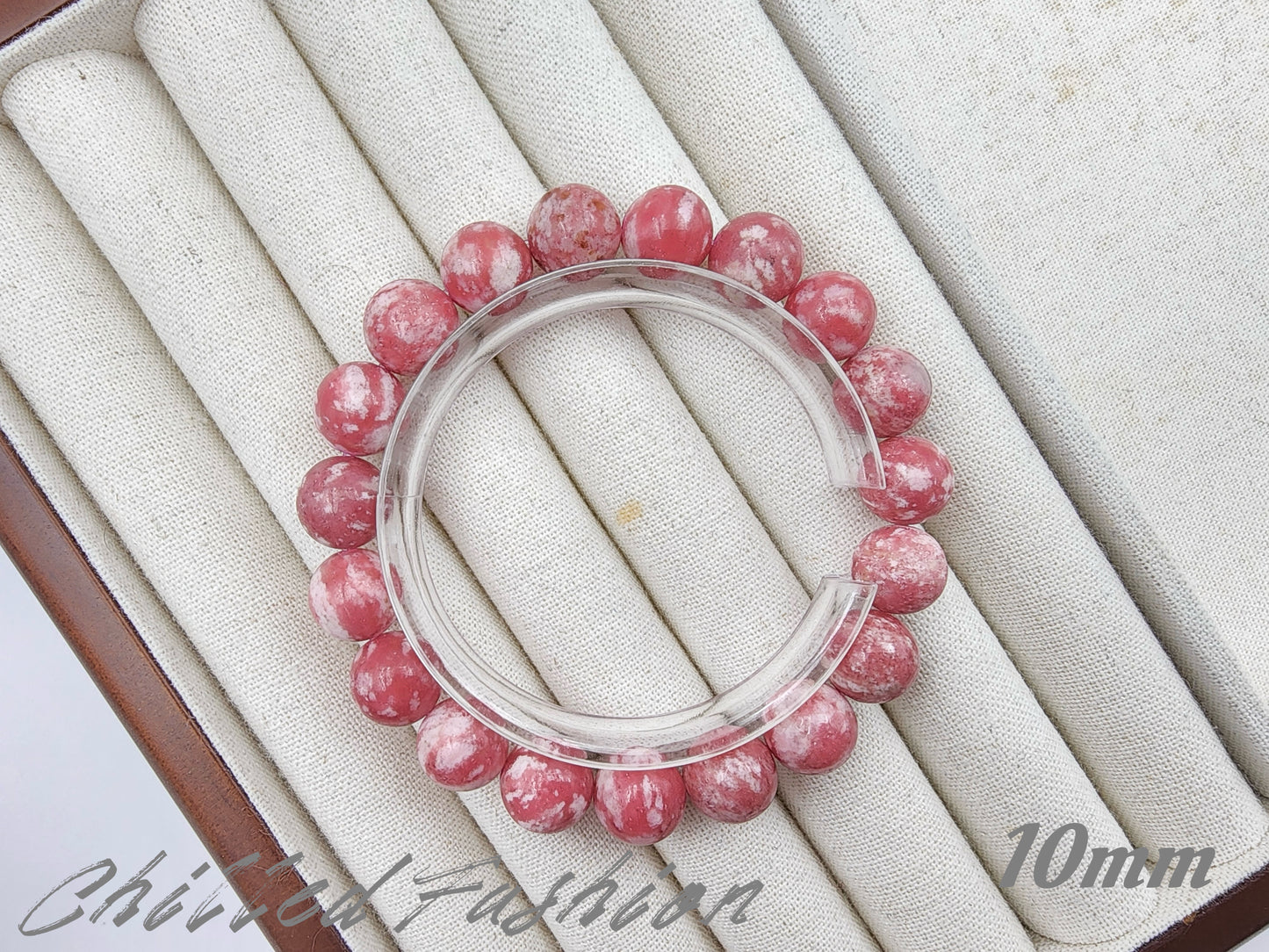 [Bracelet] Natural Thulite Gemstone Bracelet