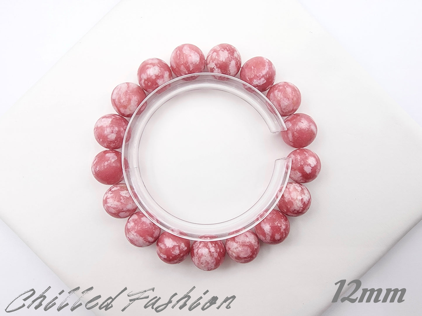 [Bracelet] Natural Thulite Gemstone Bracelet