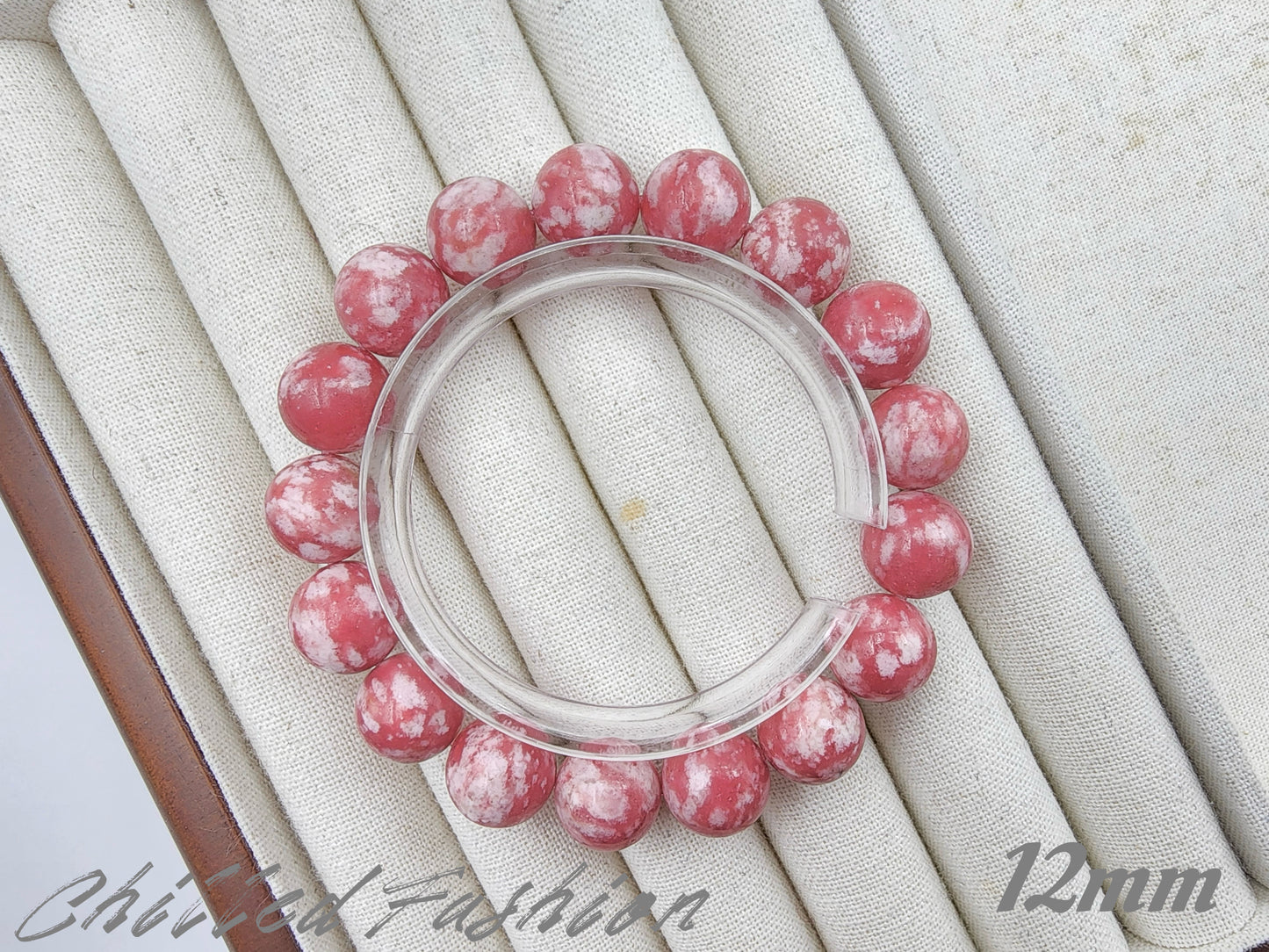 [Bracelet] Natural Thulite Gemstone Bracelet