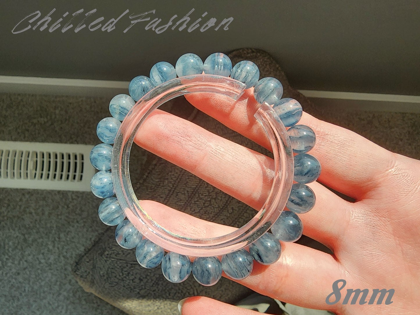 [Bracelet] Layered Blue Phantom Quartz Bracelet