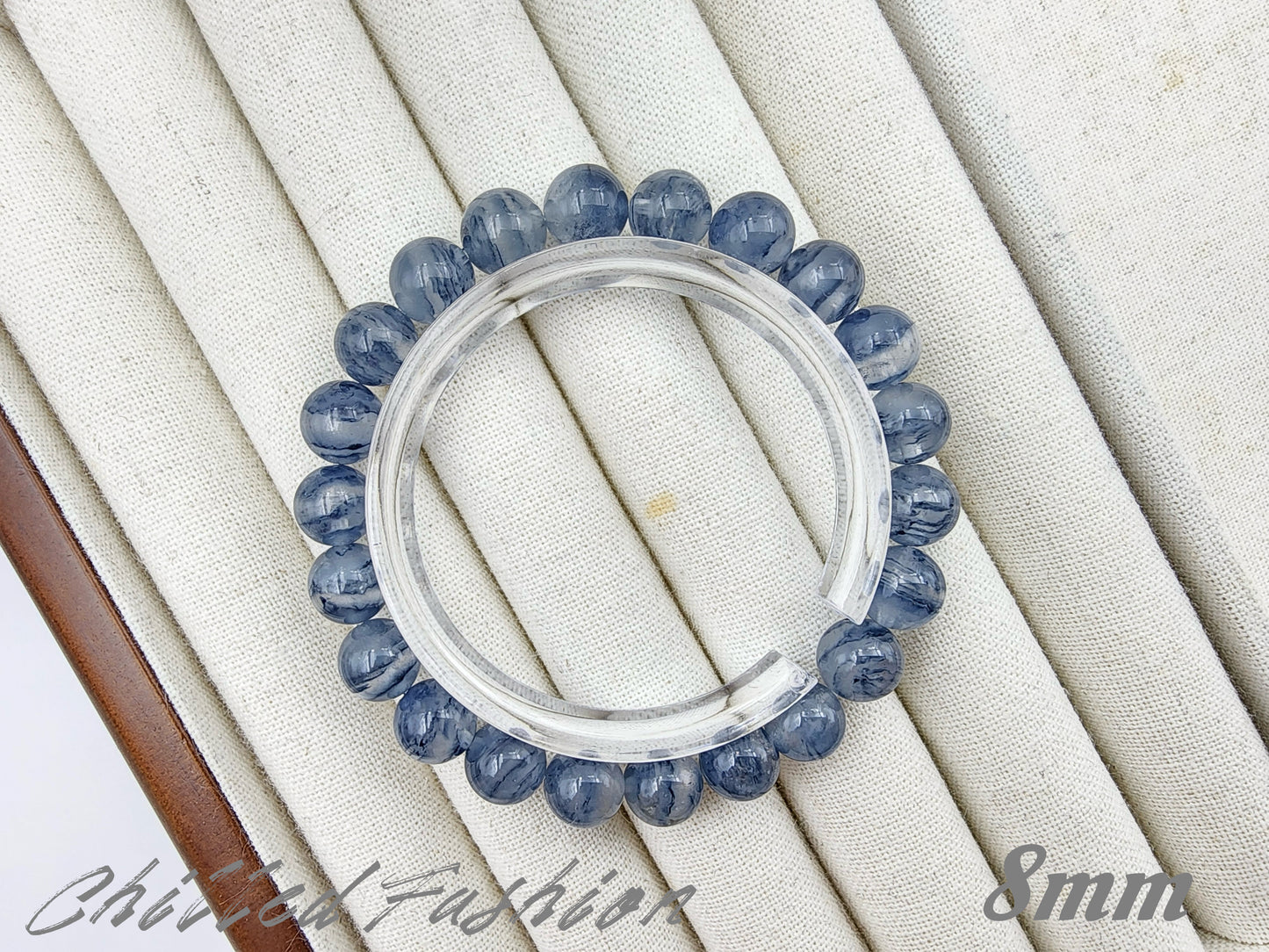 [Bracelet] Layered Blue Phantom Quartz Bracelet