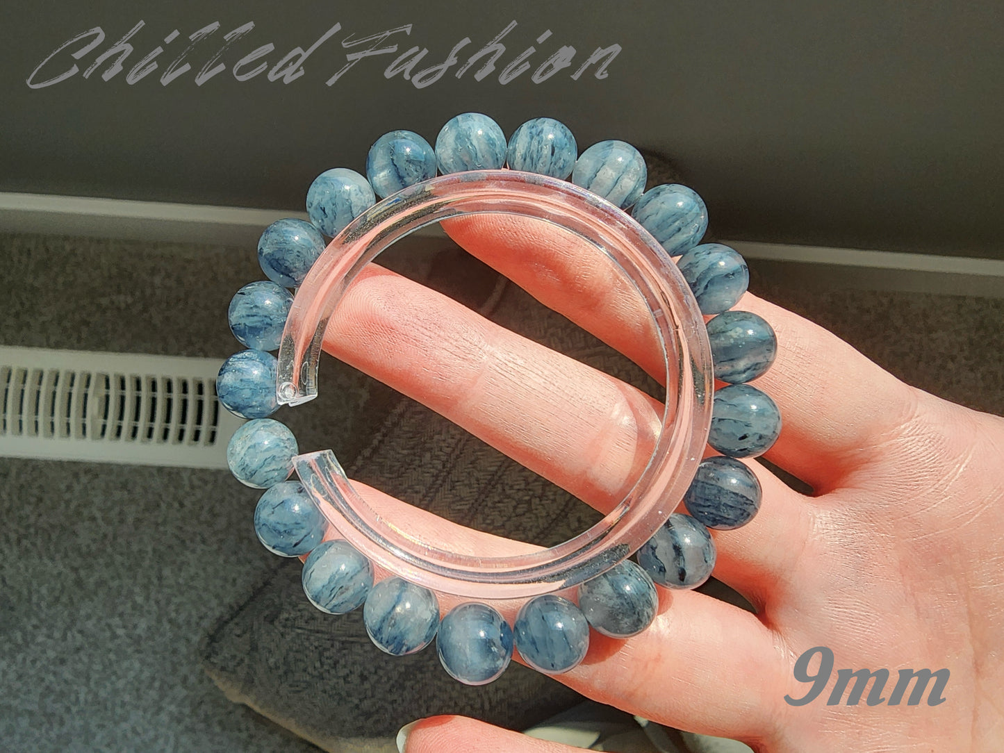 [Bracelet] Layered Blue Phantom Quartz Bracelet