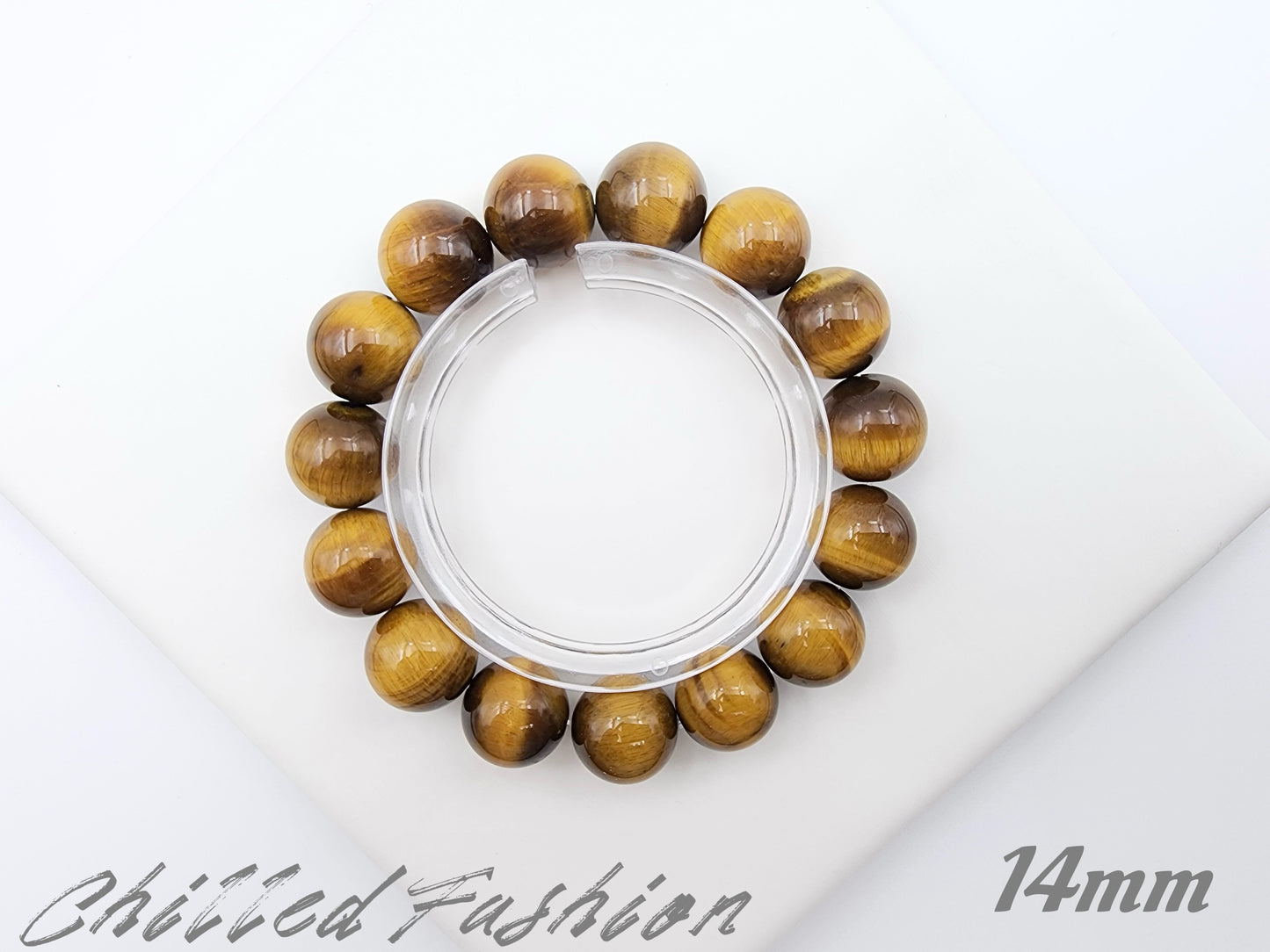 [Bracelet] Natural Yellow Tiger's Eye Bracelet