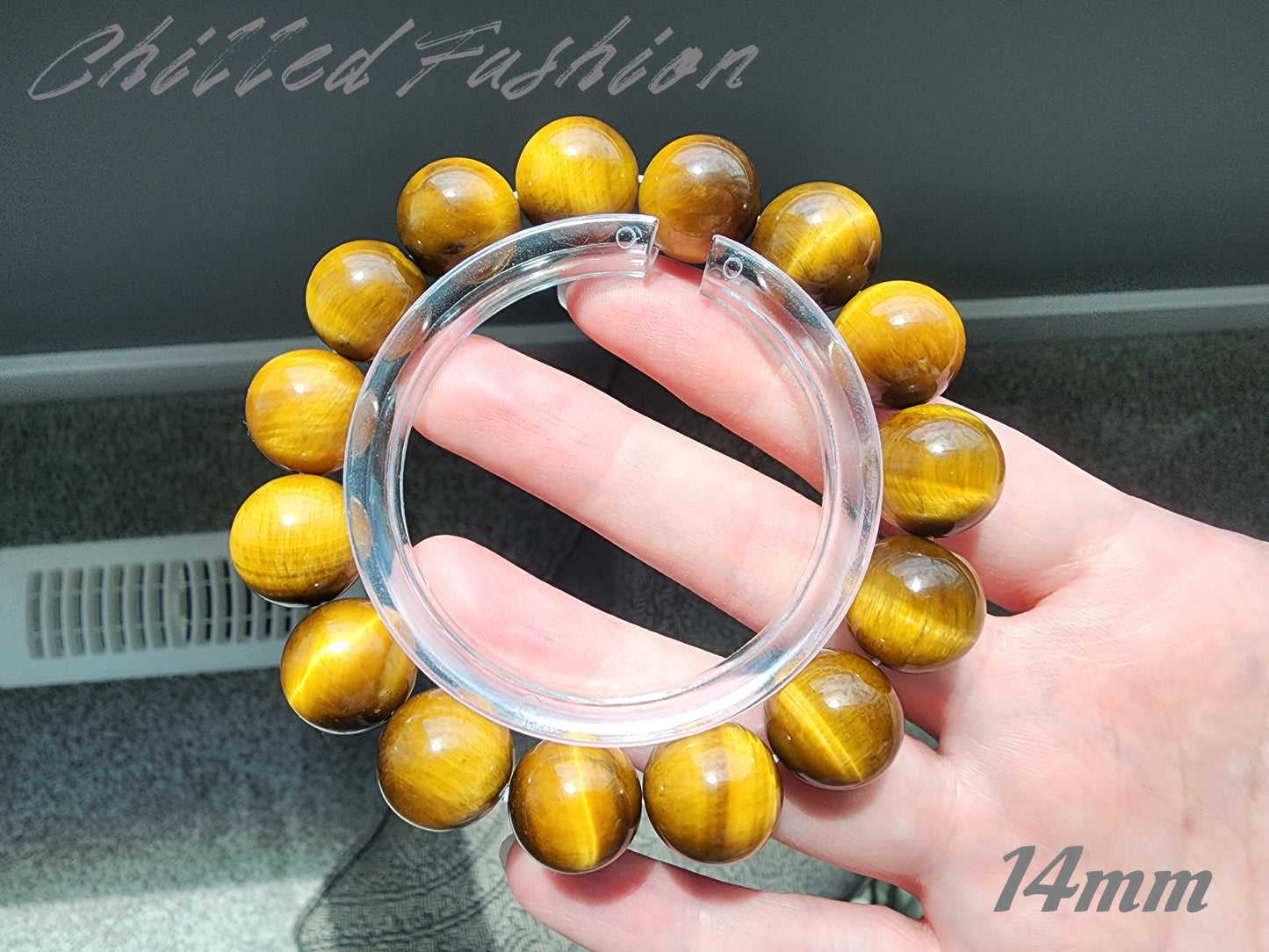 [Bracelet] Natural Yellow Tiger's Eye Bracelet
