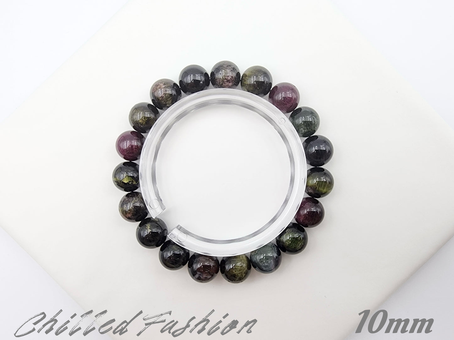 [Bracelet] Colorful Cat’s Eye Tourmaline Bracelet
