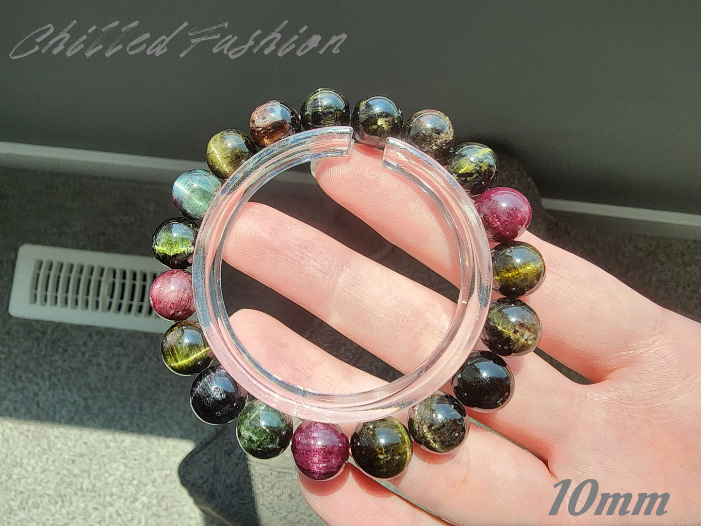 [Bracelet] Colorful Cat’s Eye Tourmaline Bracelet