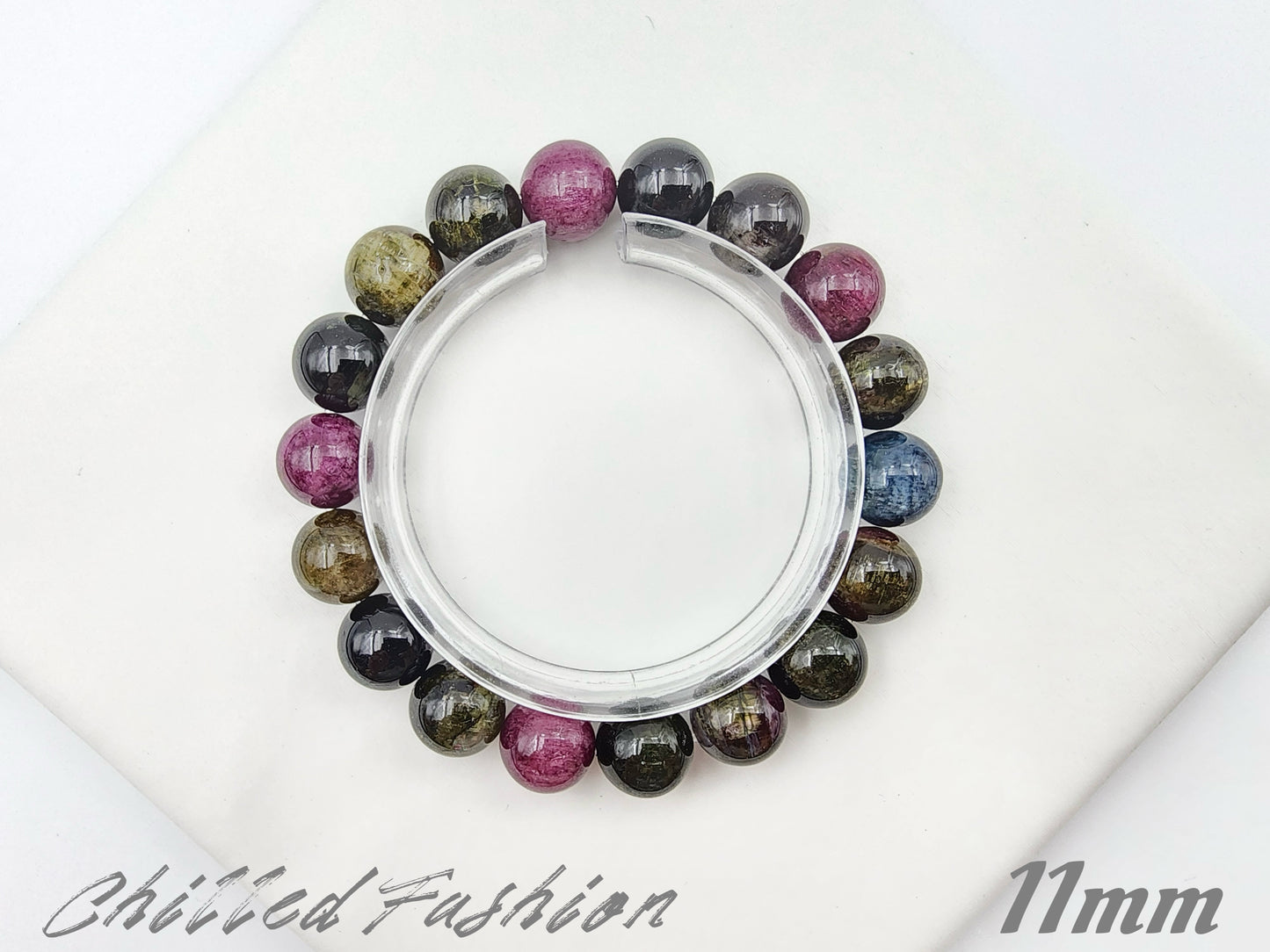 [Bracelet] Colorful Cat’s Eye Tourmaline Bracelet