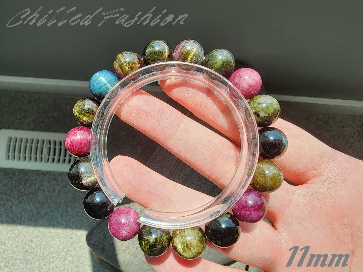 [Bracelet] Colorful Cat’s Eye Tourmaline Bracelet