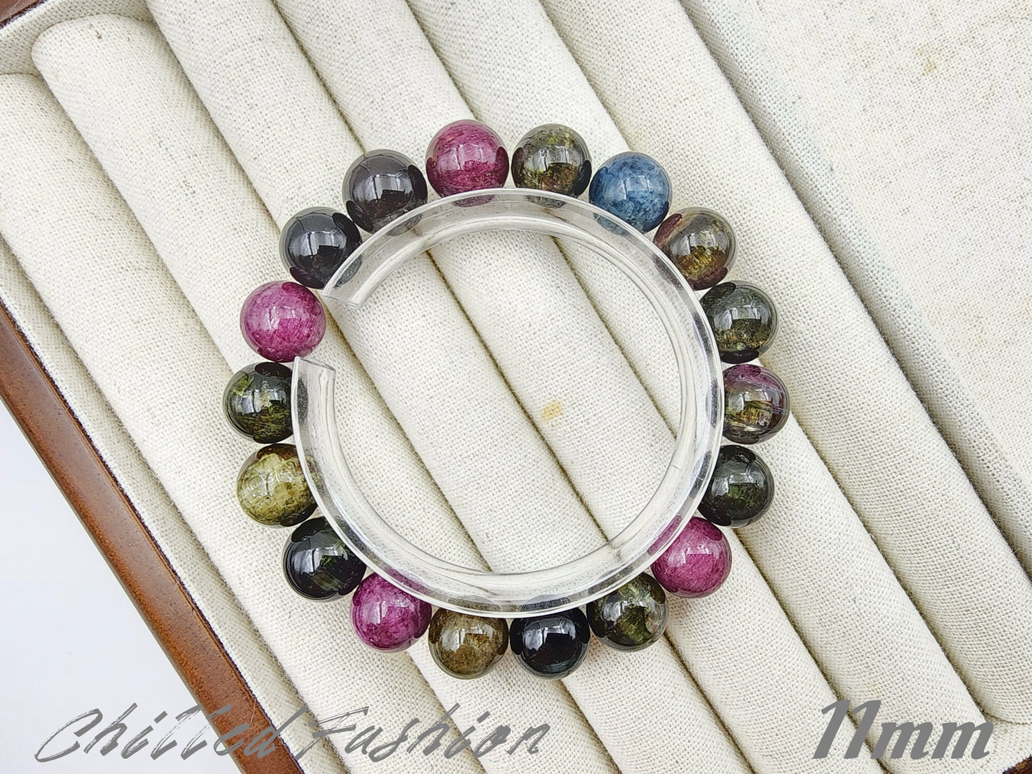 [Bracelet] Colorful Cat’s Eye Tourmaline Bracelet