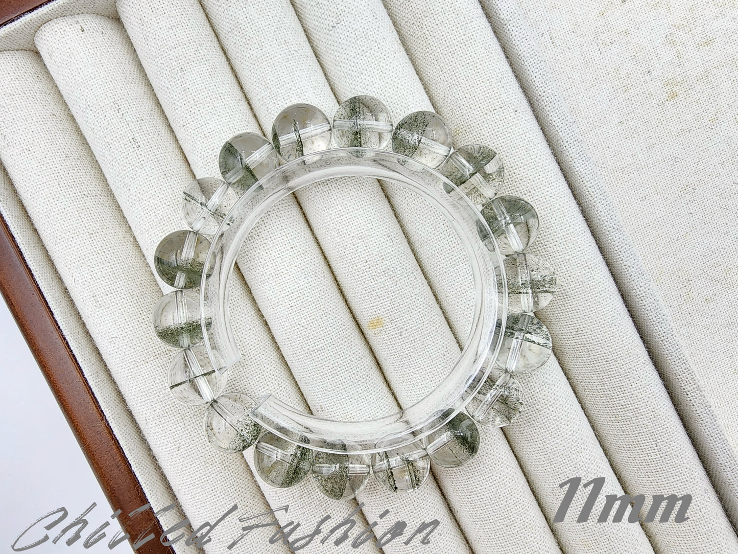 [Bracelet] Natural Green Phantom Quartz Bracelet