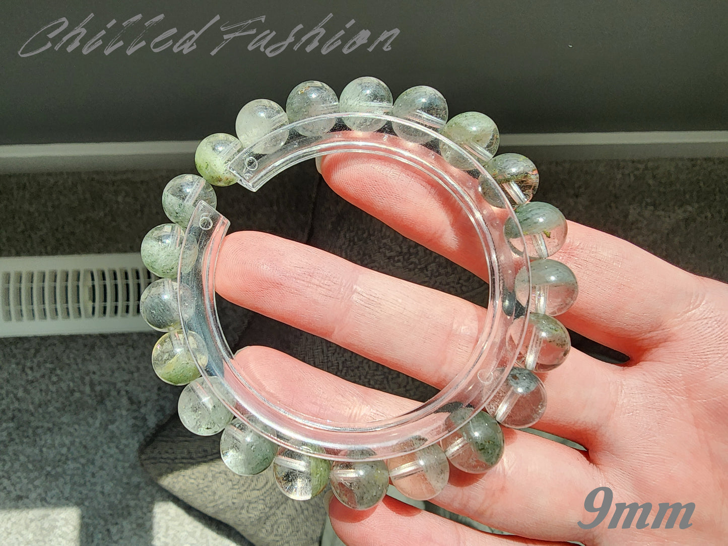 [Bracelet] Misty Forest Green Phantom Quartz Bracelet