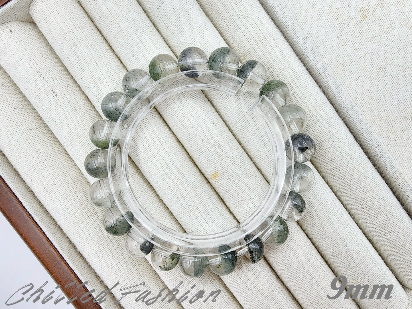 [Bracelet] Misty Forest Green Phantom Quartz Bracelet