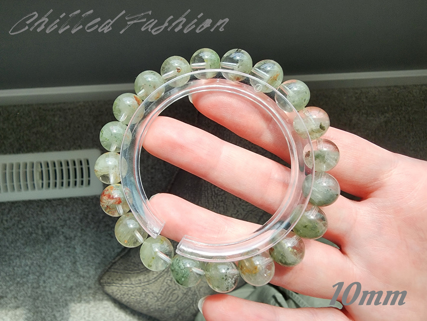 [Bracelet] Misty Forest Green Phantom Quartz Bracelet