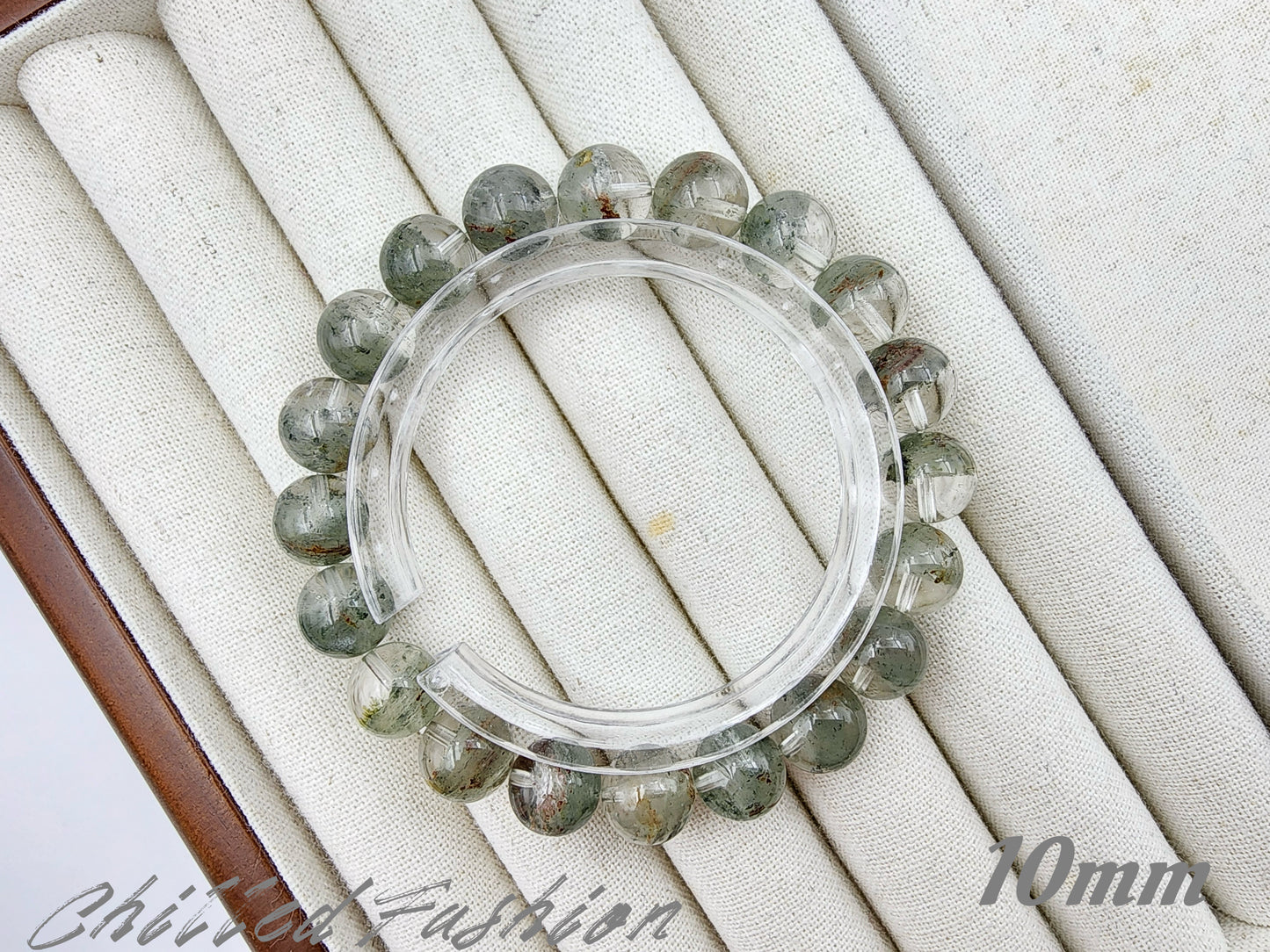 [Bracelet] Misty Forest Green Phantom Quartz Bracelet