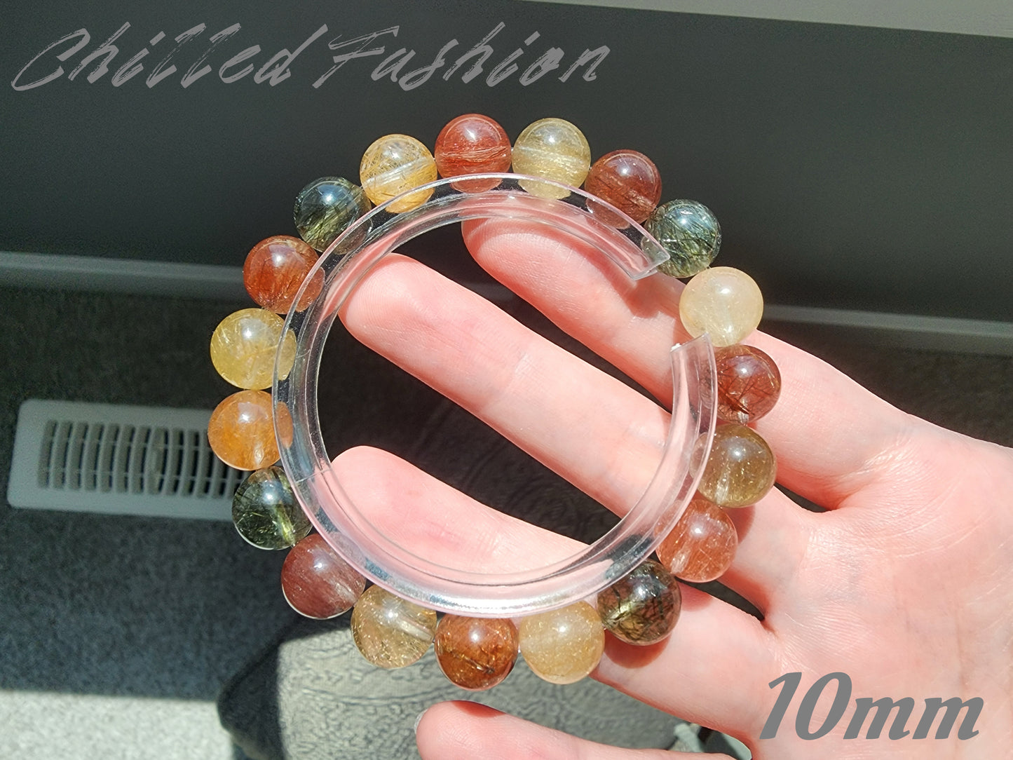 [Bracelet] Multi-Color Rutilated Quartz Bracelet
