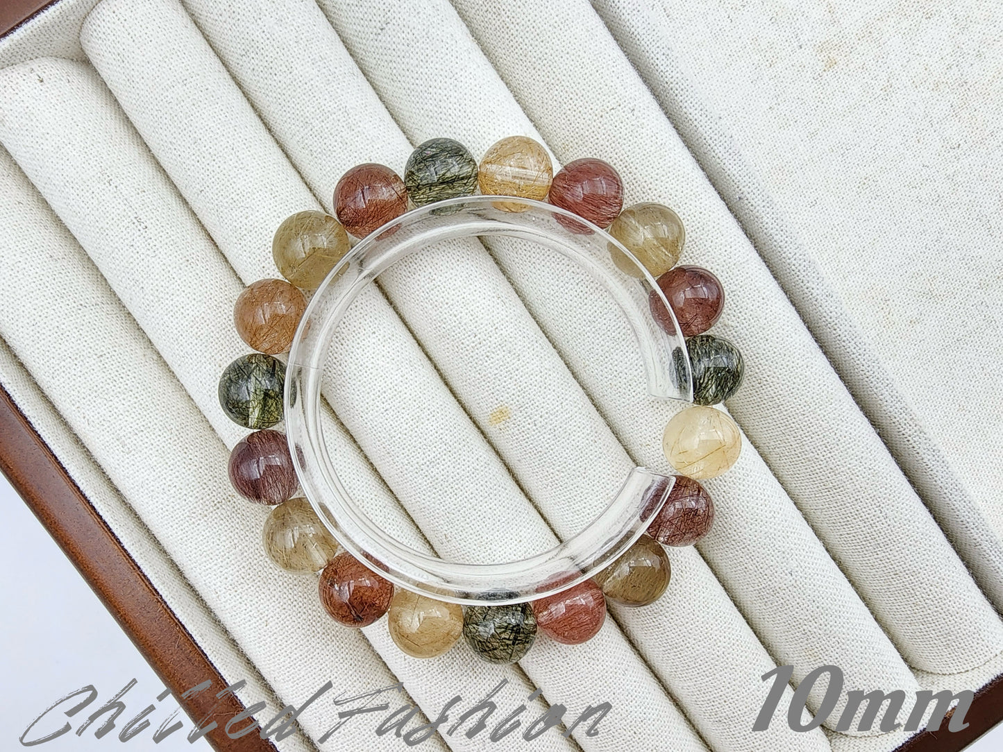 [Bracelet] Multi-Color Rutilated Quartz Bracelet
