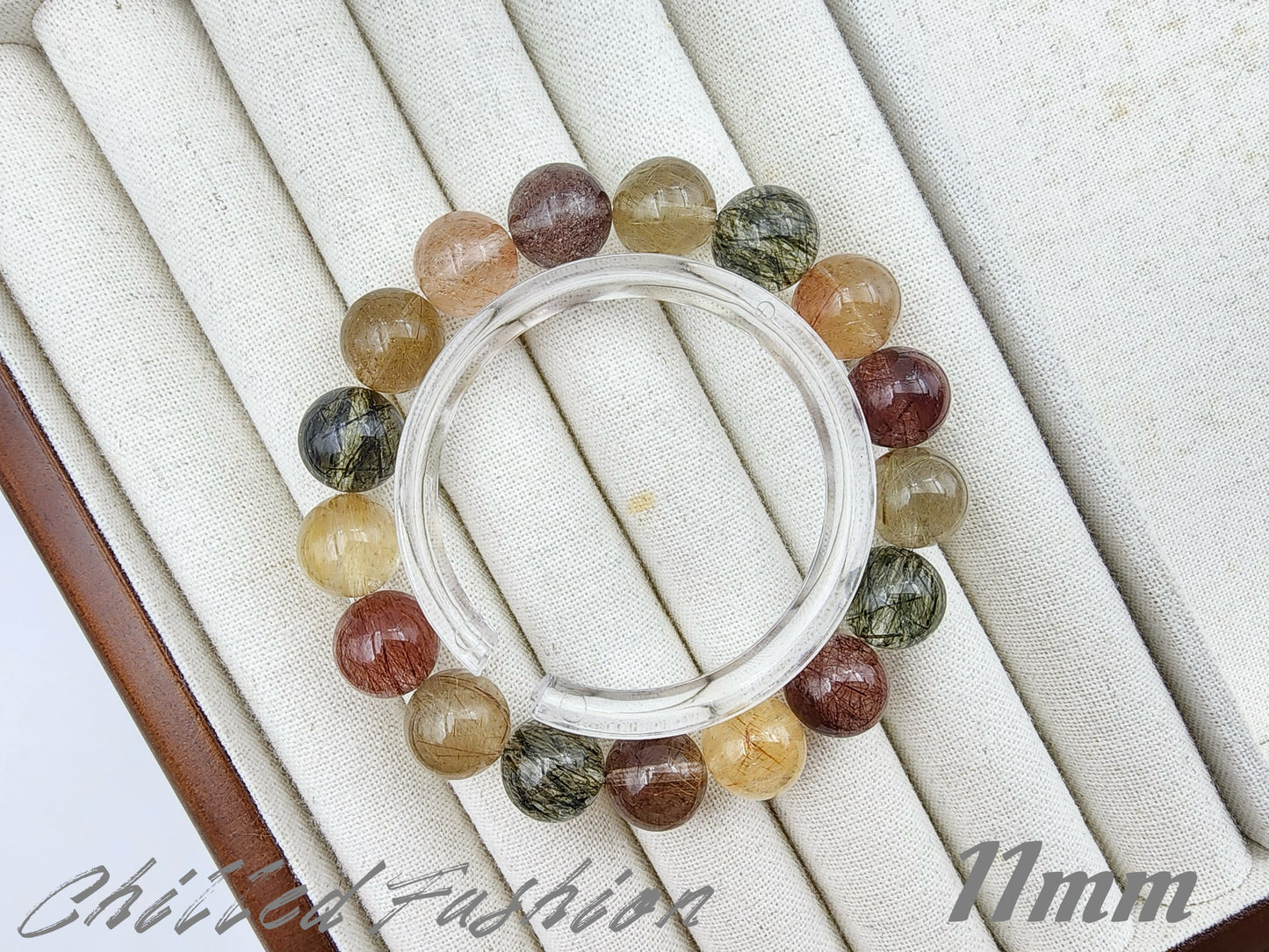[Bracelet] Multi-Color Rutilated Quartz Bracelet