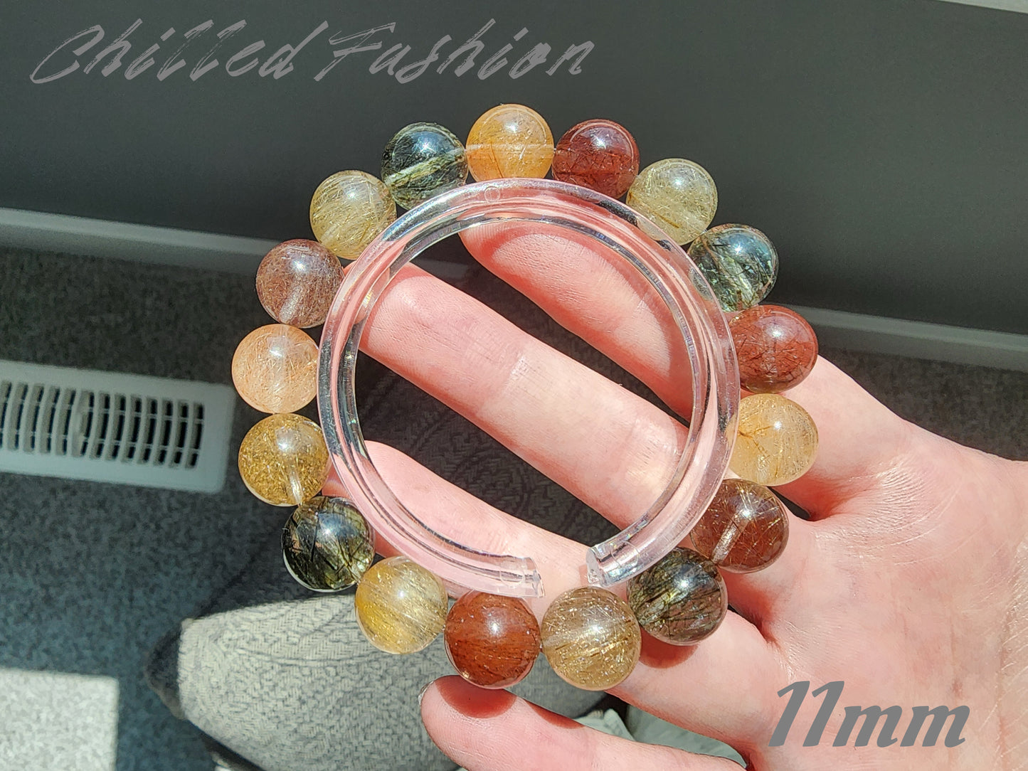 [Bracelet] Multi-Color Rutilated Quartz Bracelet