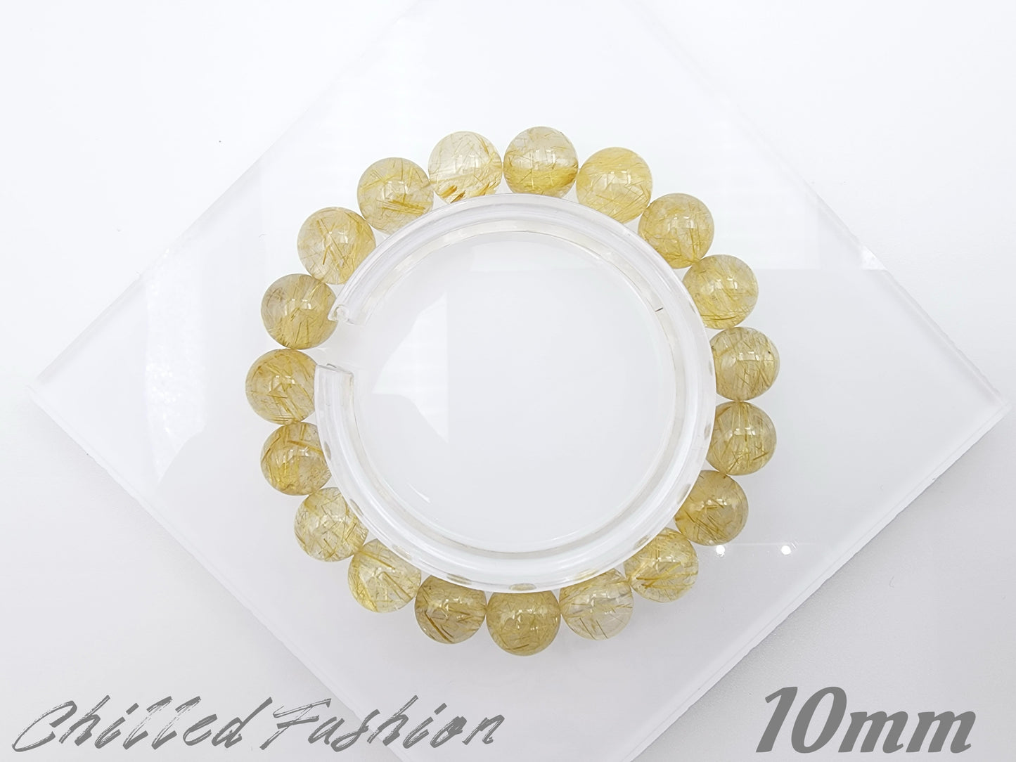 [Bracelet] Golden Threads of Destiny: Rutilated Quartz 金发晶 Bracelet
