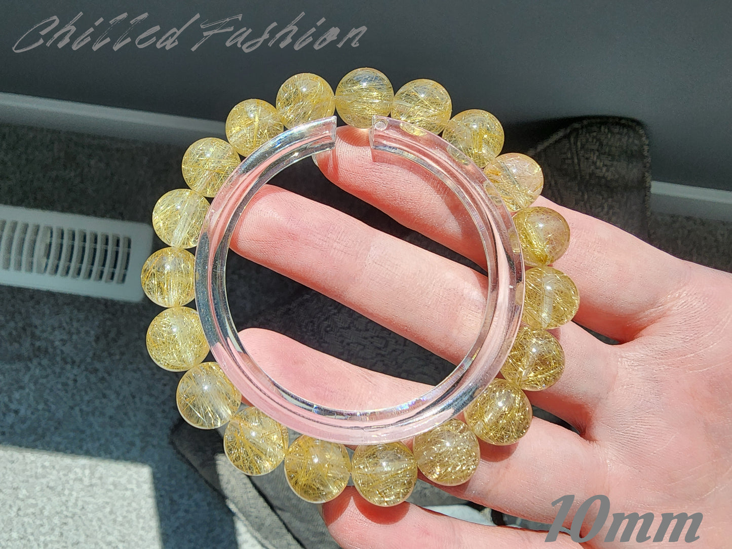 [Bracelet] Golden Threads of Destiny: Rutilated Quartz 金发晶 Bracelet