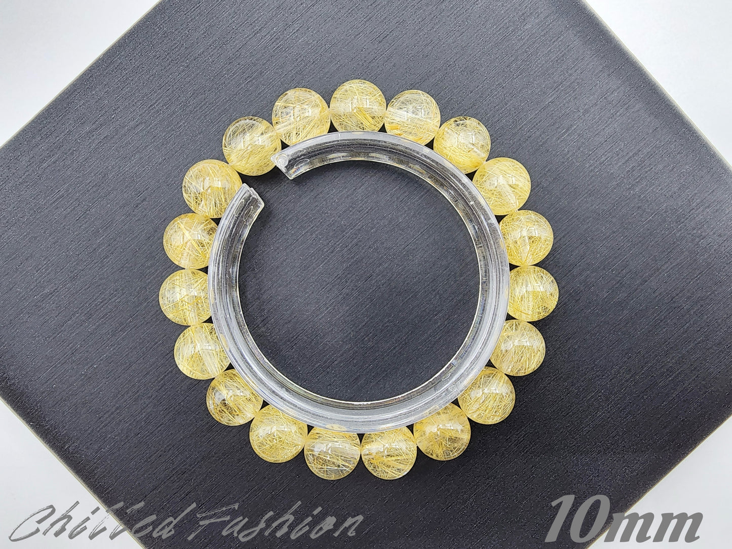 [Bracelet] Golden Threads of Destiny: Rutilated Quartz 金发晶 Bracelet