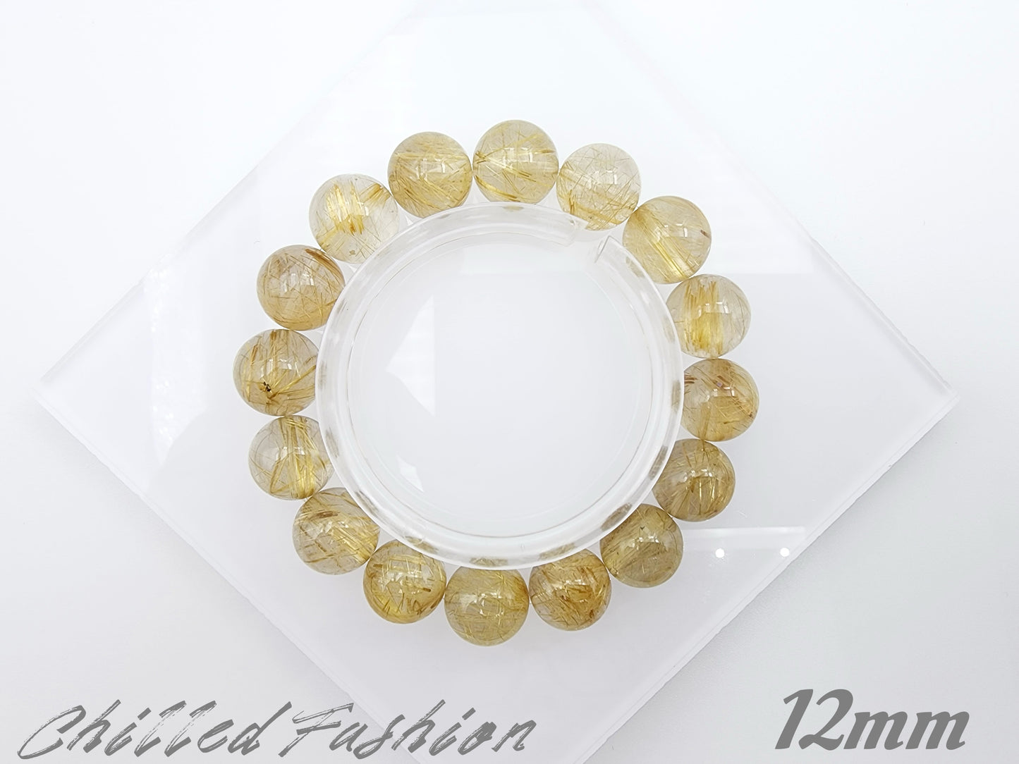 [Bracelet] Golden Threads of Destiny: Rutilated Quartz 金发晶 Bracelet