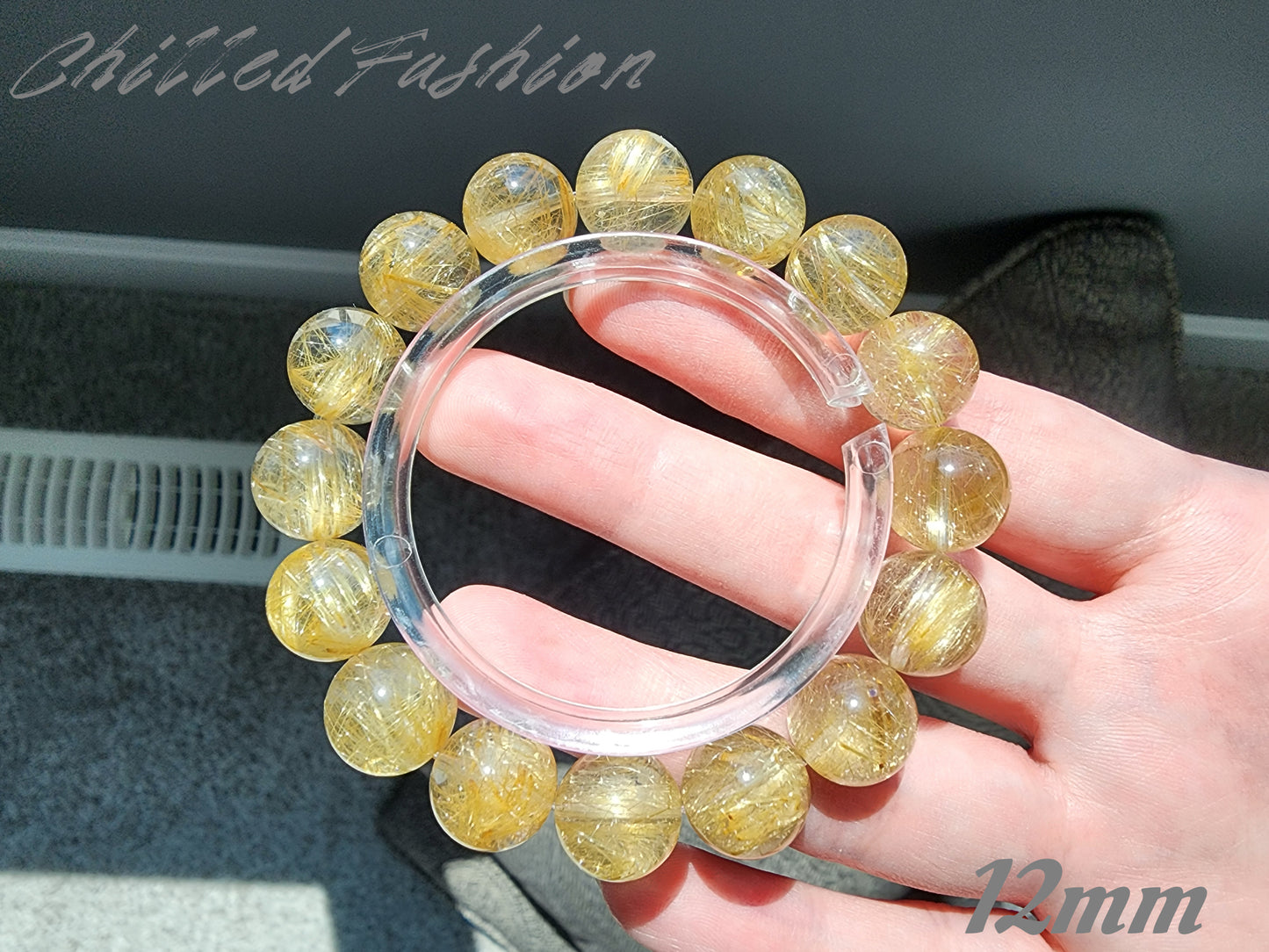 [Bracelet] Golden Threads of Destiny: Rutilated Quartz 金发晶 Bracelet
