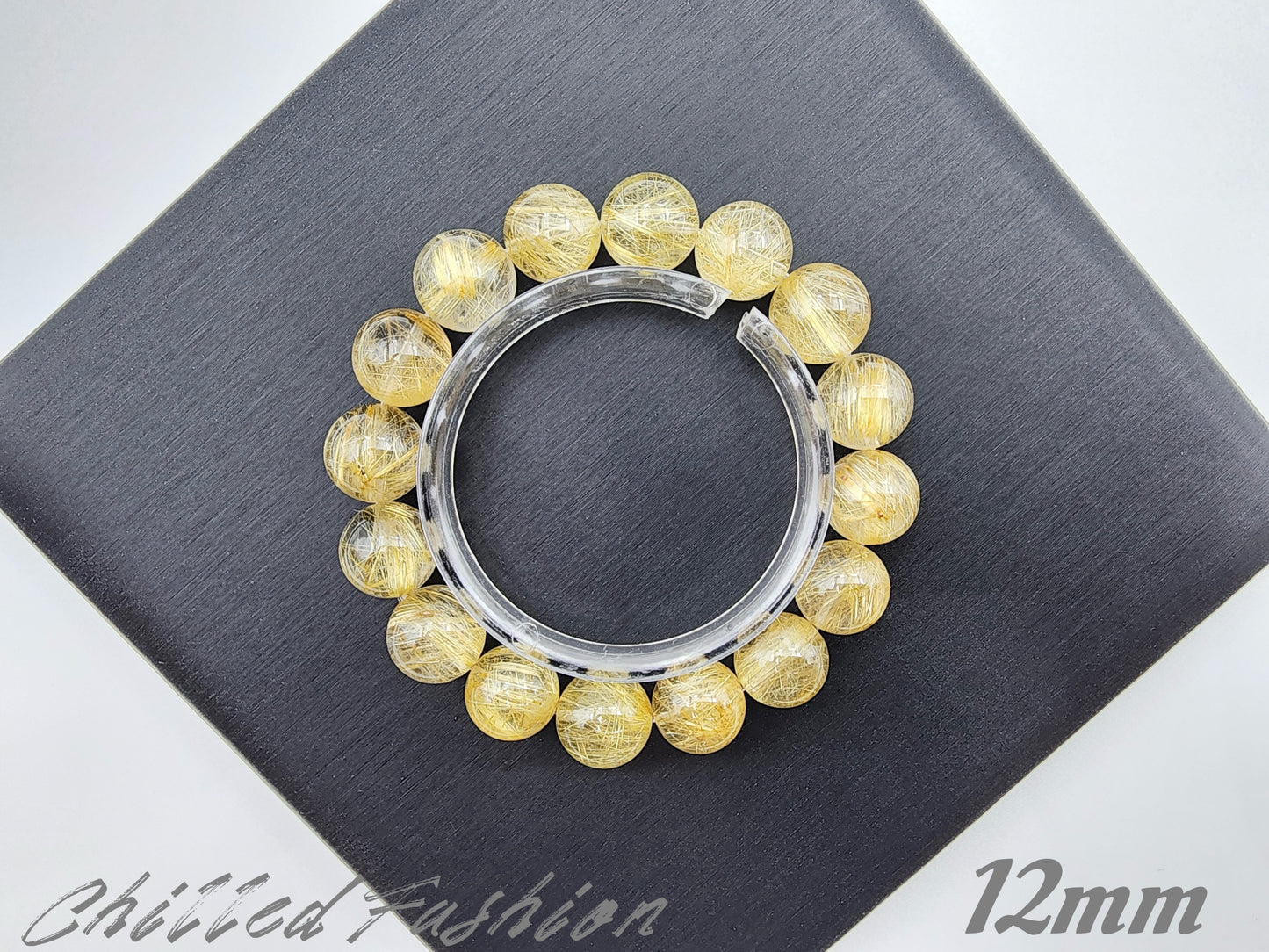 [Bracelet] Golden Threads of Destiny: Rutilated Quartz 金发晶 Bracelet