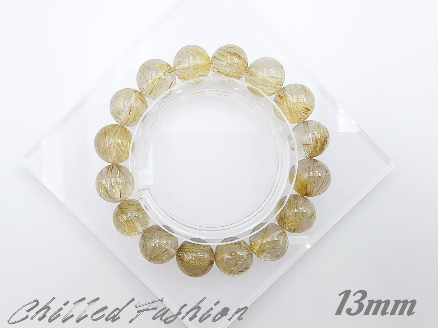 [Bracelet] Golden Threads of Destiny: Rutilated Quartz 金发晶 Bracelet