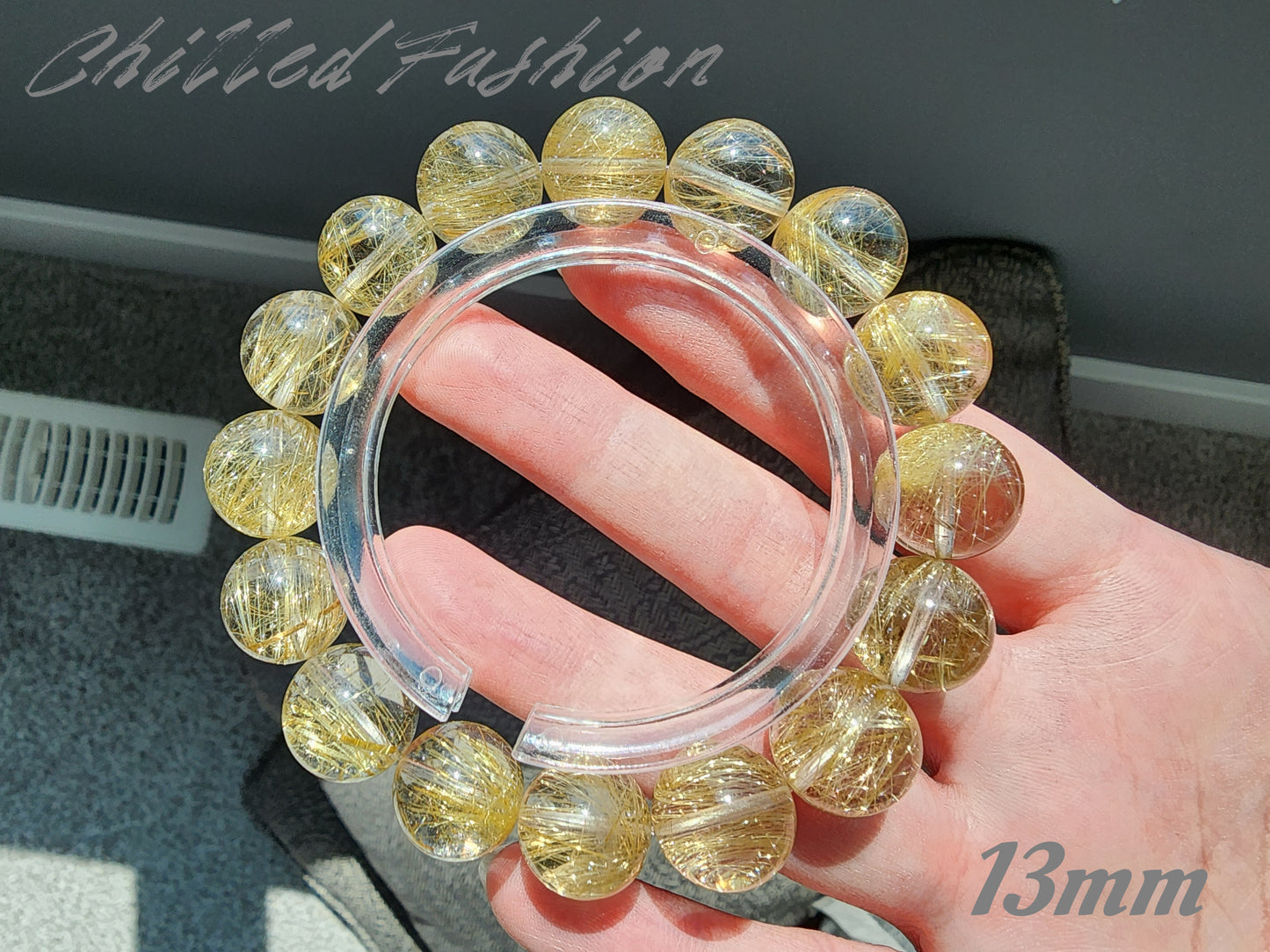 [Bracelet] Golden Threads of Destiny: Rutilated Quartz 金发晶 Bracelet