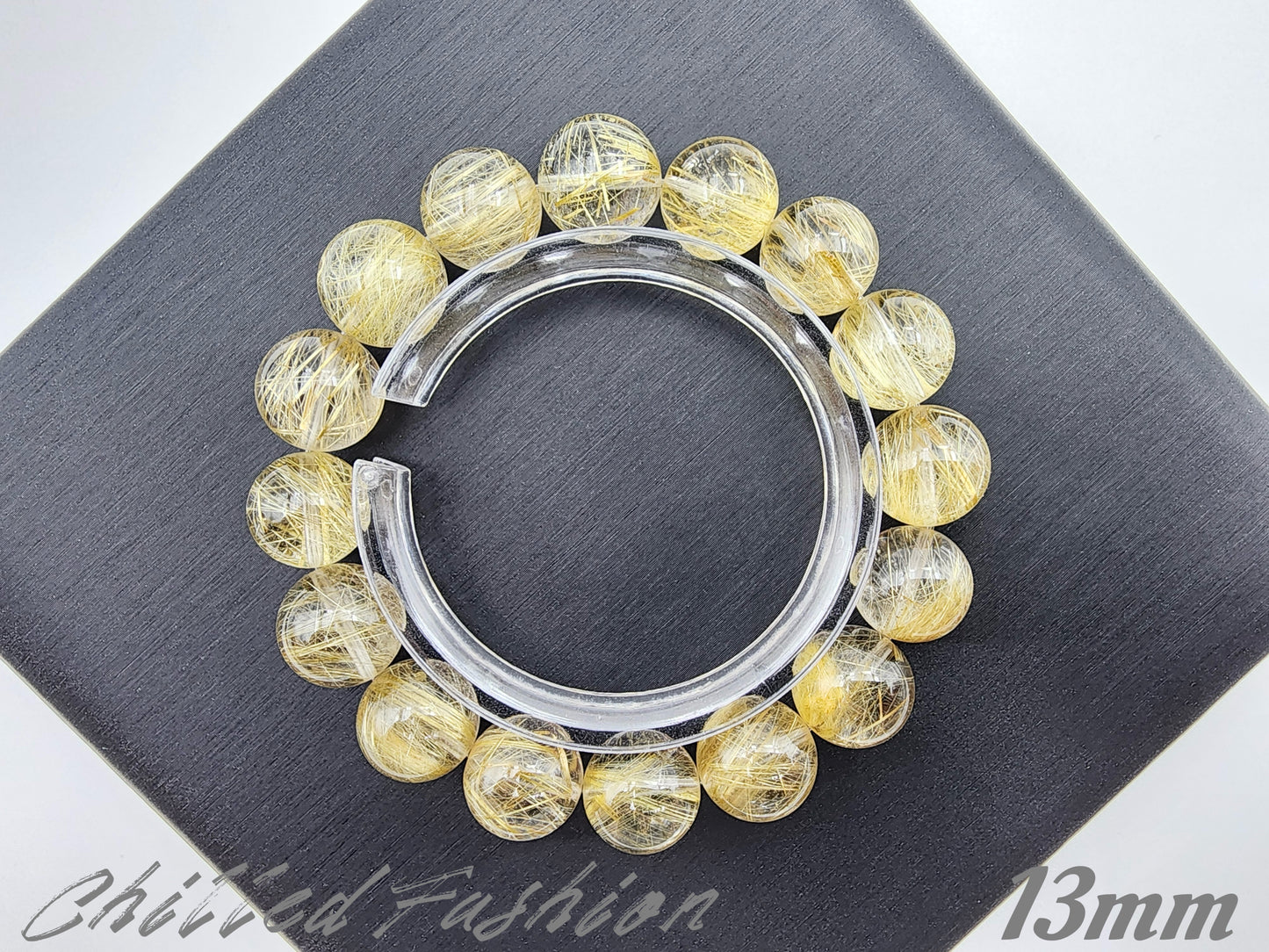 [Bracelet] Golden Threads of Destiny: Rutilated Quartz 金发晶 Bracelet