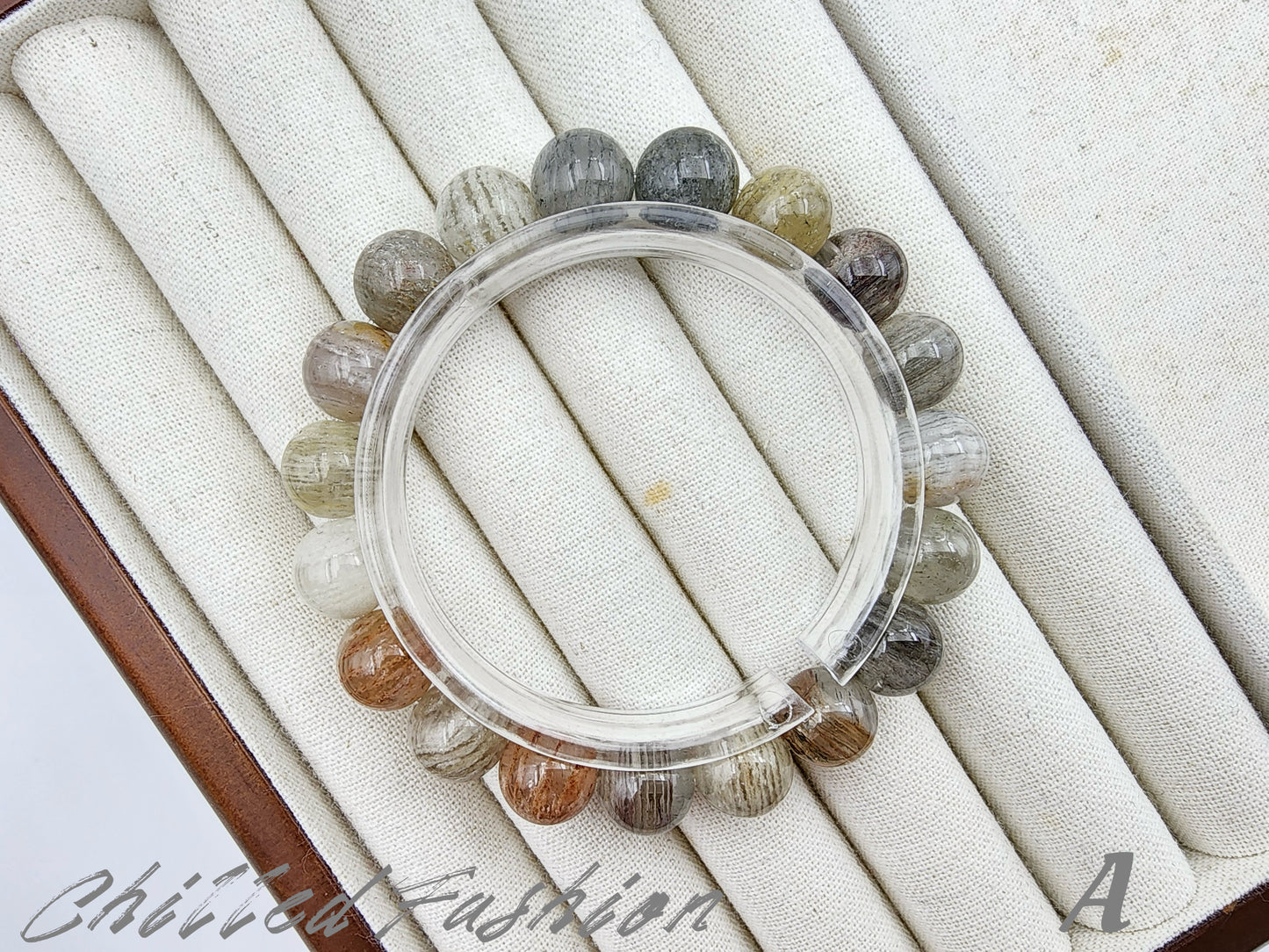 [Bracelet] 11mm Colorful Phantom Quartz Bracelet