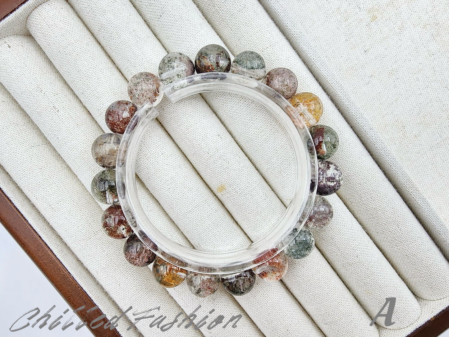 [Bracelet] 11mm Colorful Garden Phantom Quartz Bracelet